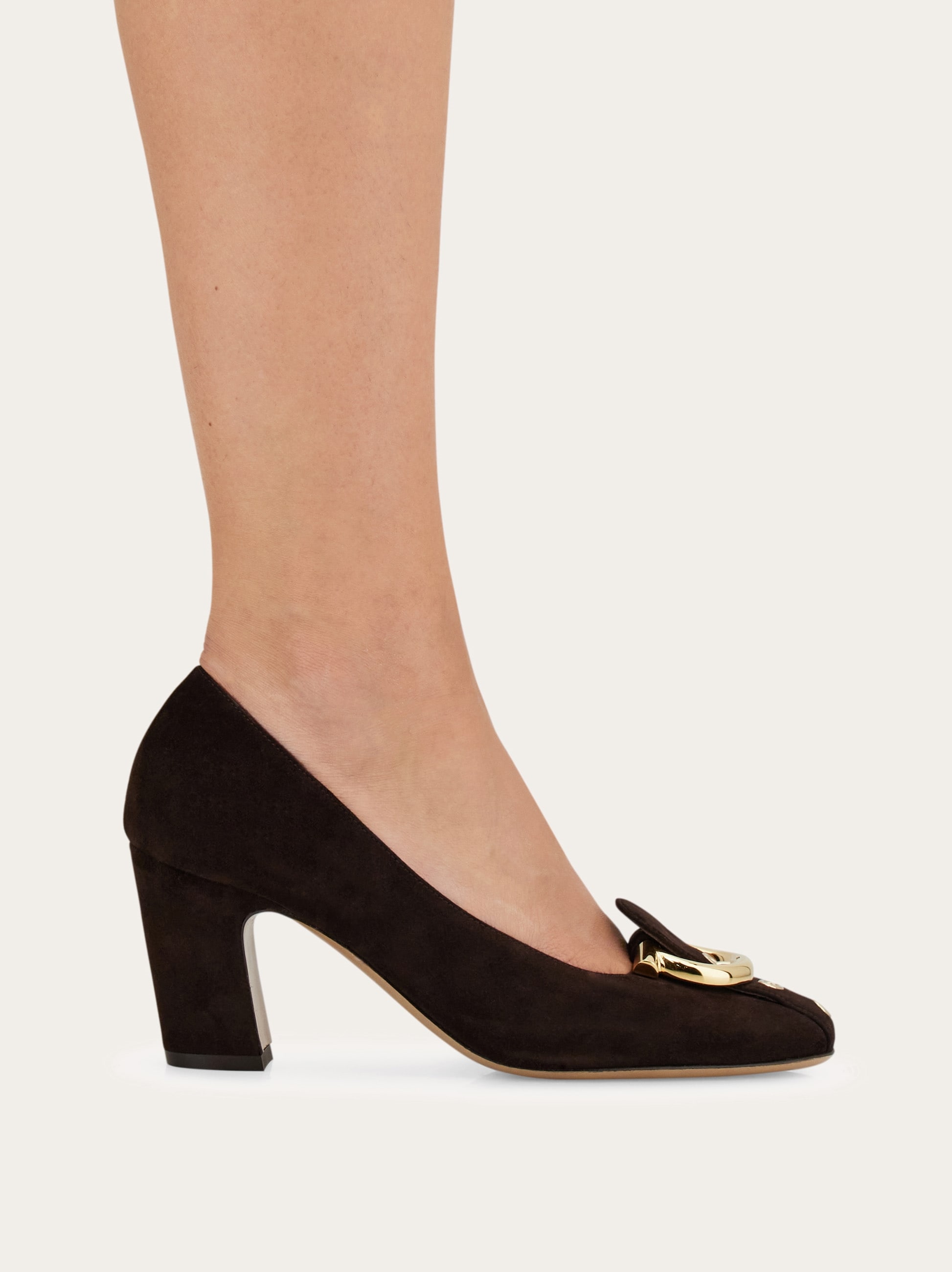Gancini block heel pump - Women | Ferragamo