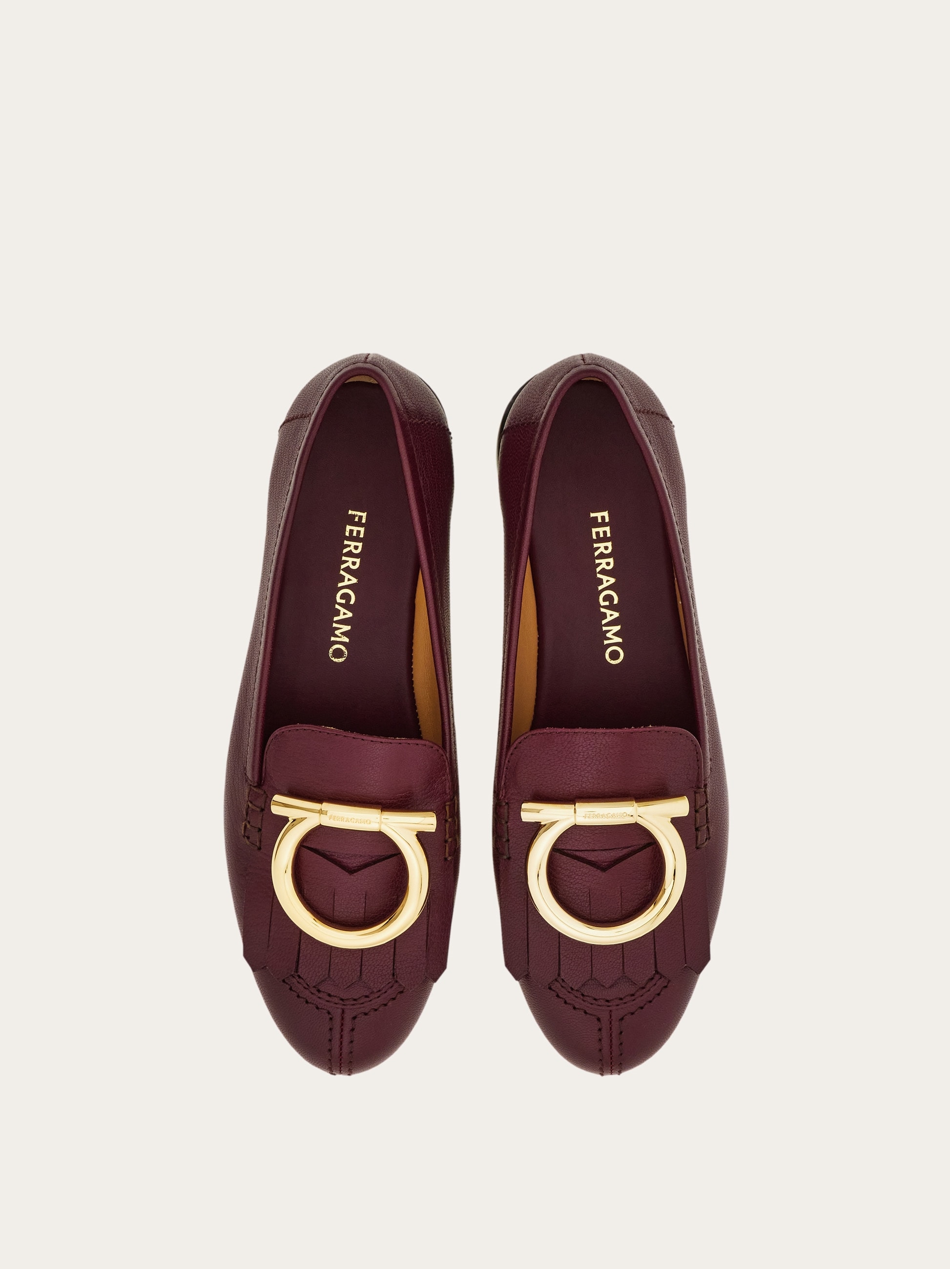 Maxi Gancini loafer with fringe detail - Women | Ferragamo
