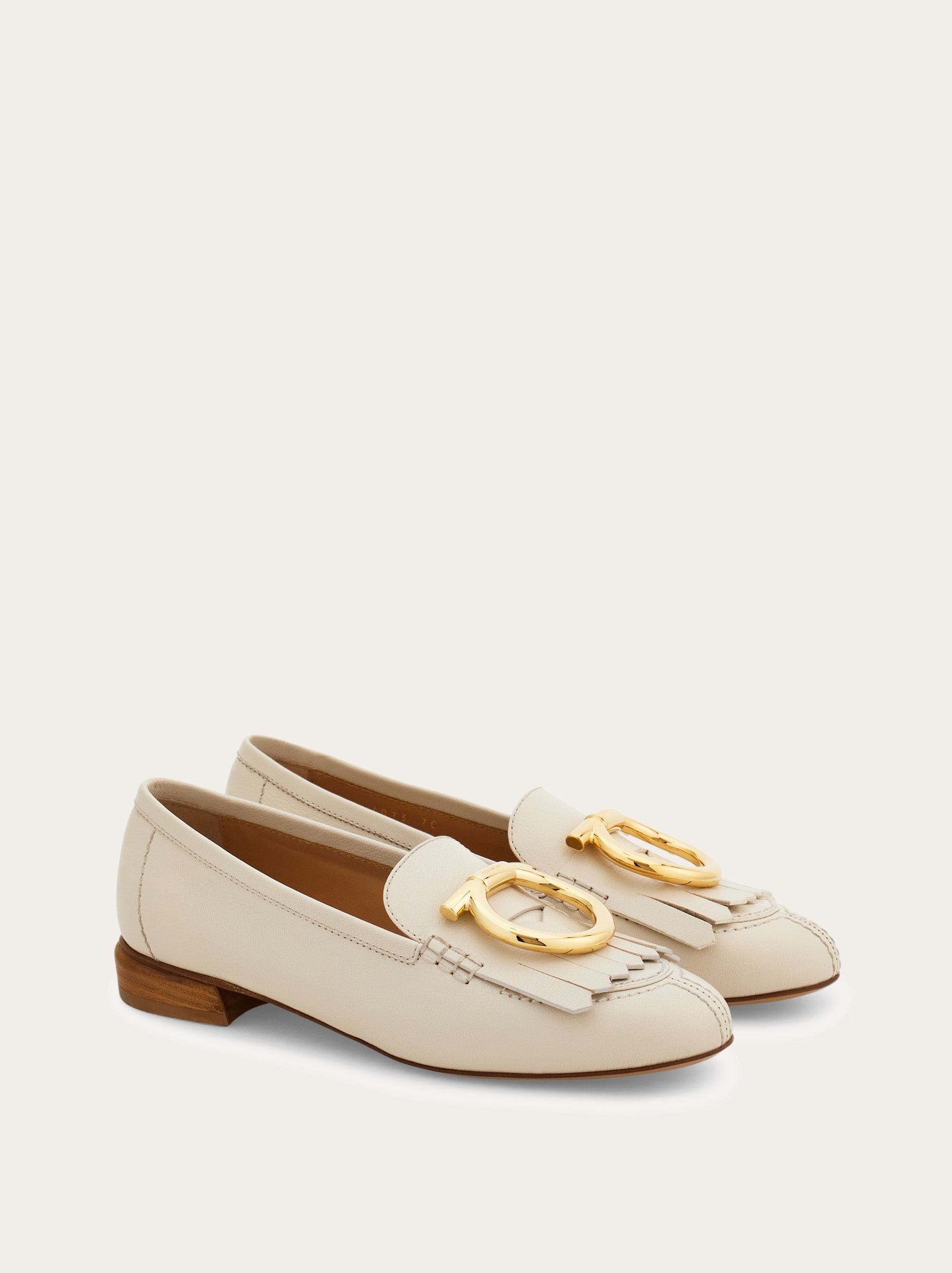 Maxi Gancini loafer with fringe detail - Women | Ferragamo