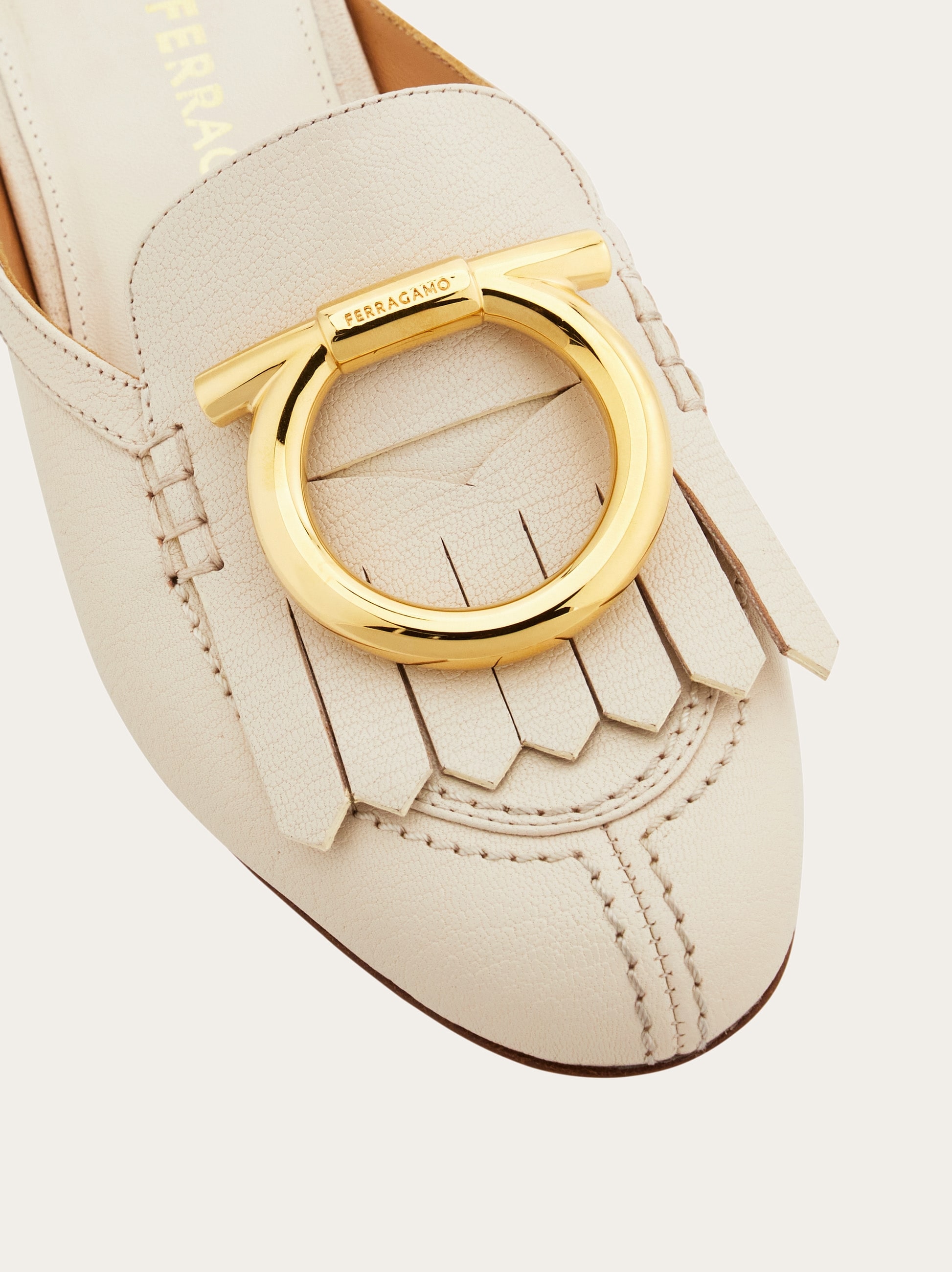 Ferragamo (8D) ミュール Moccasin with Gancini reversible ornament - Men | Ferragamo