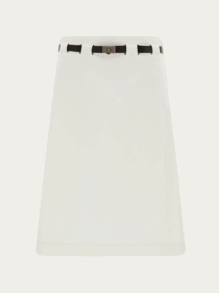 A-line skirt with pleat detail Gallery image 1