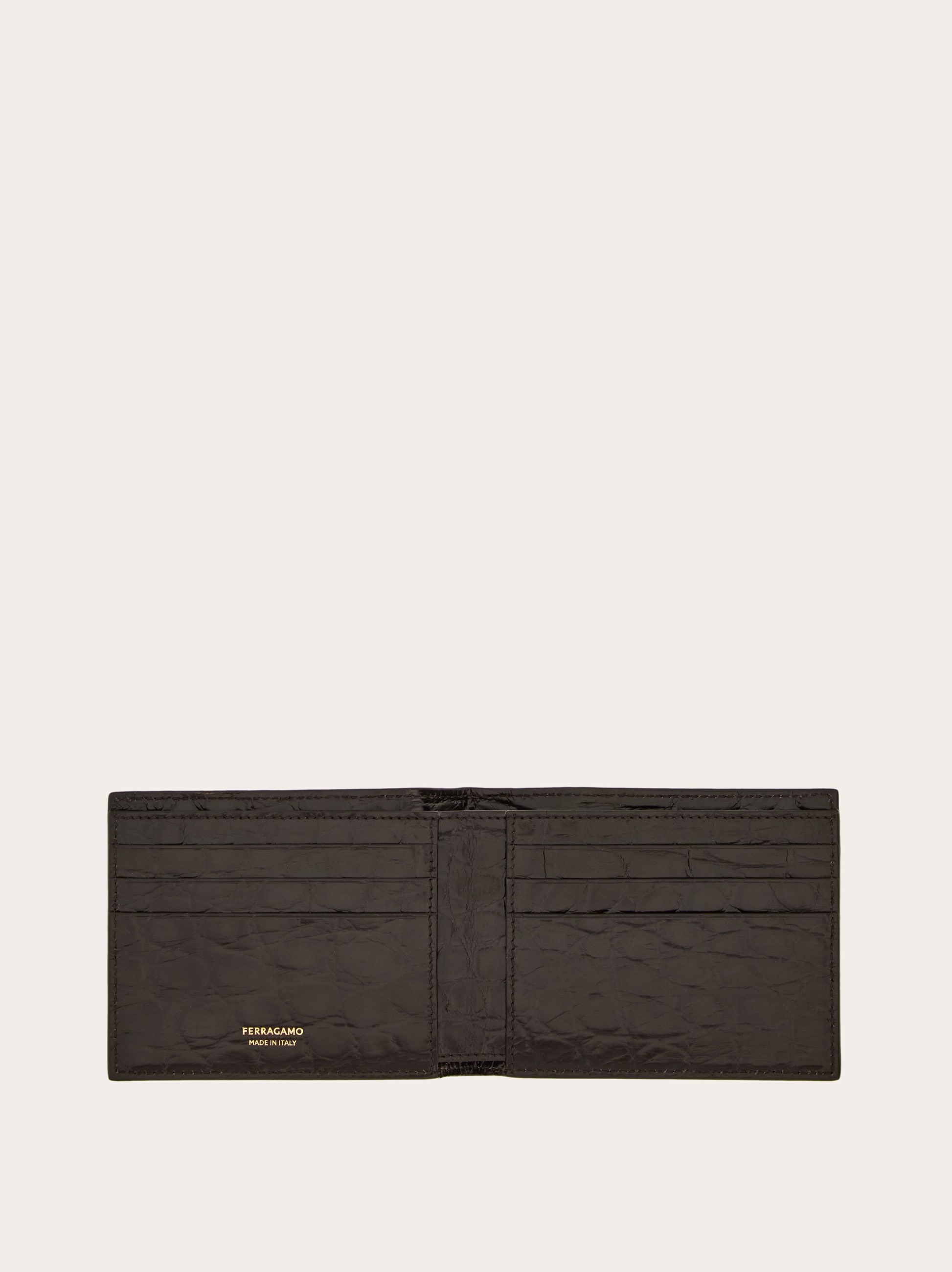 Gancini alligator wallet - Men | Ferragamo