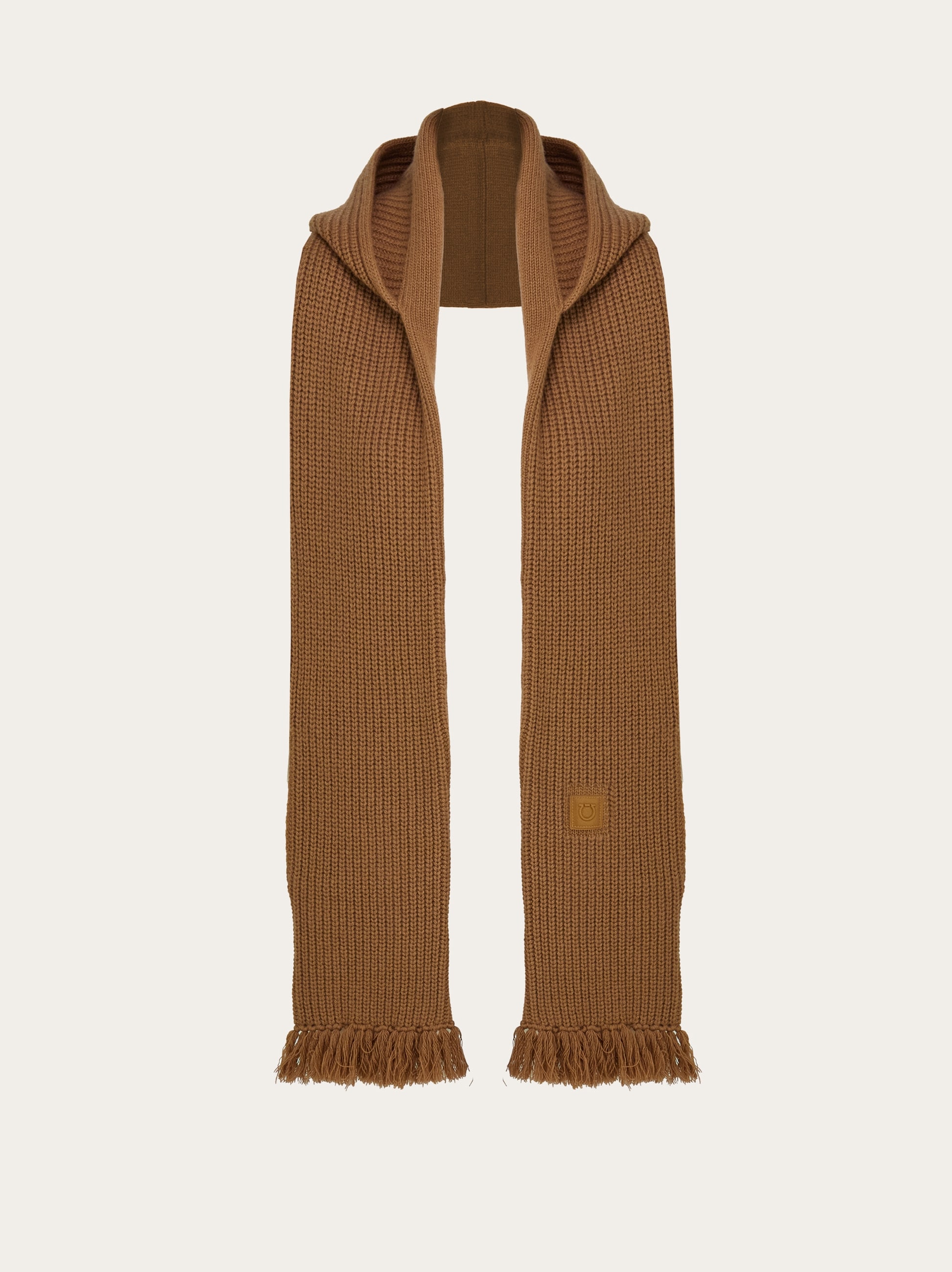 Knitted hood with scarf - Women | Ferragamo