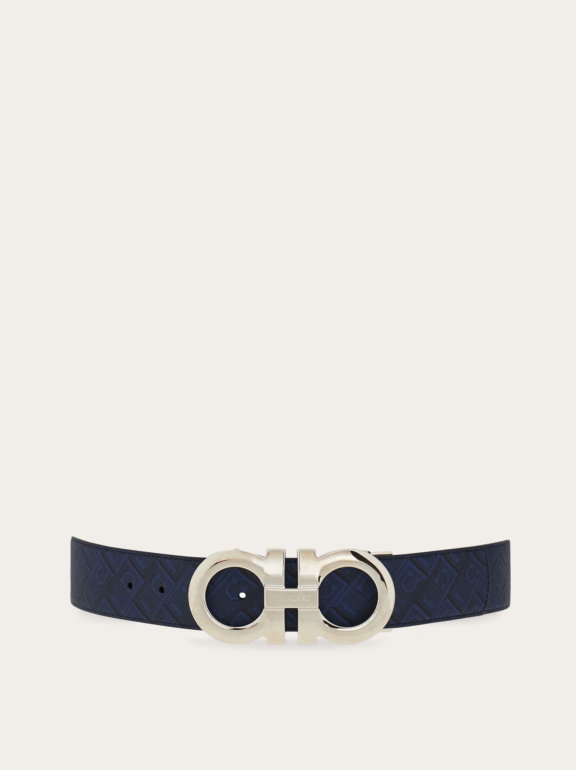 美品　Ferragamo Reversible and adjustable Gancini belt - Men | Ferragamo