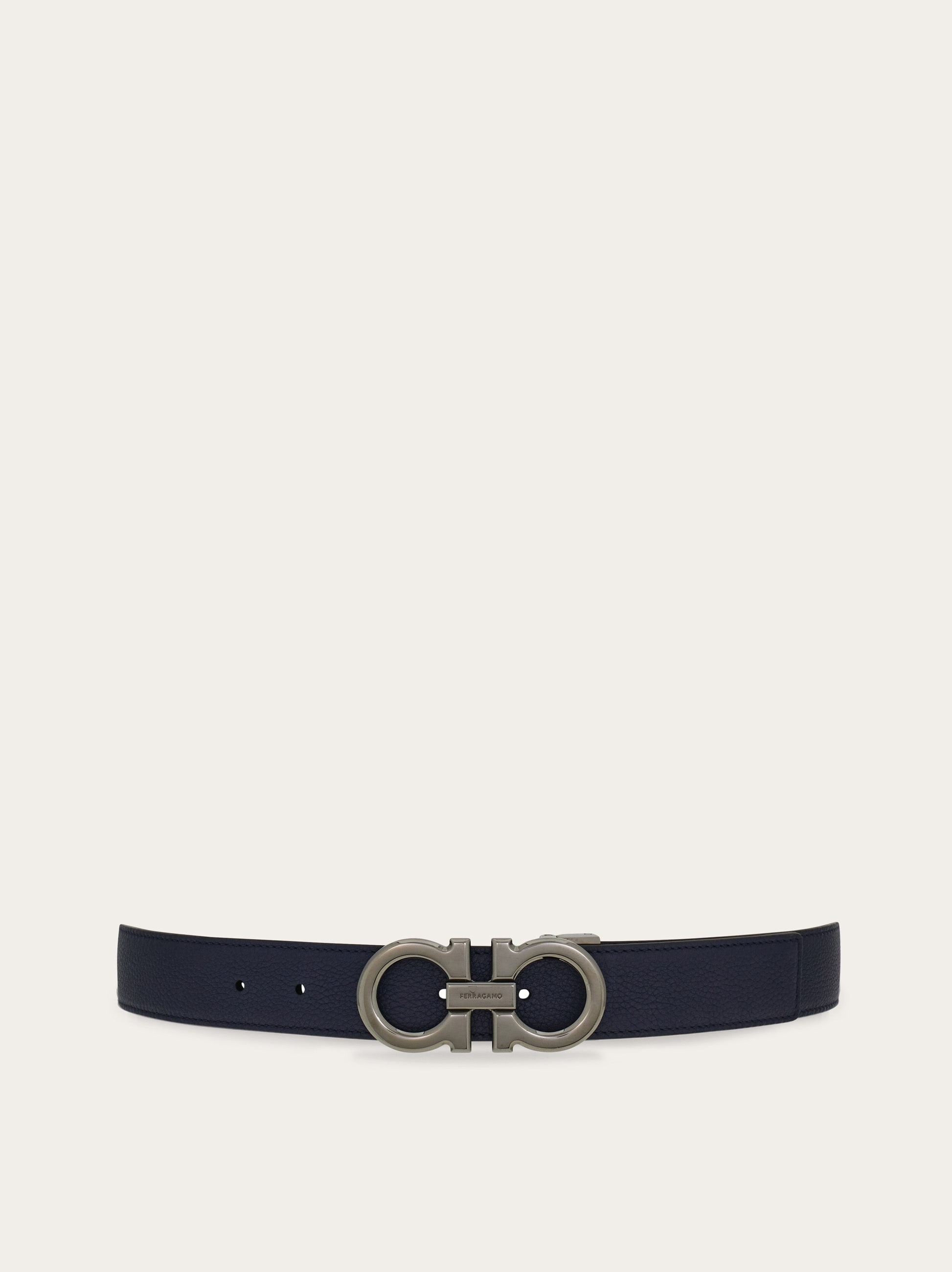 Reversible and adjustable Gancini belt - Men | Ferragamo