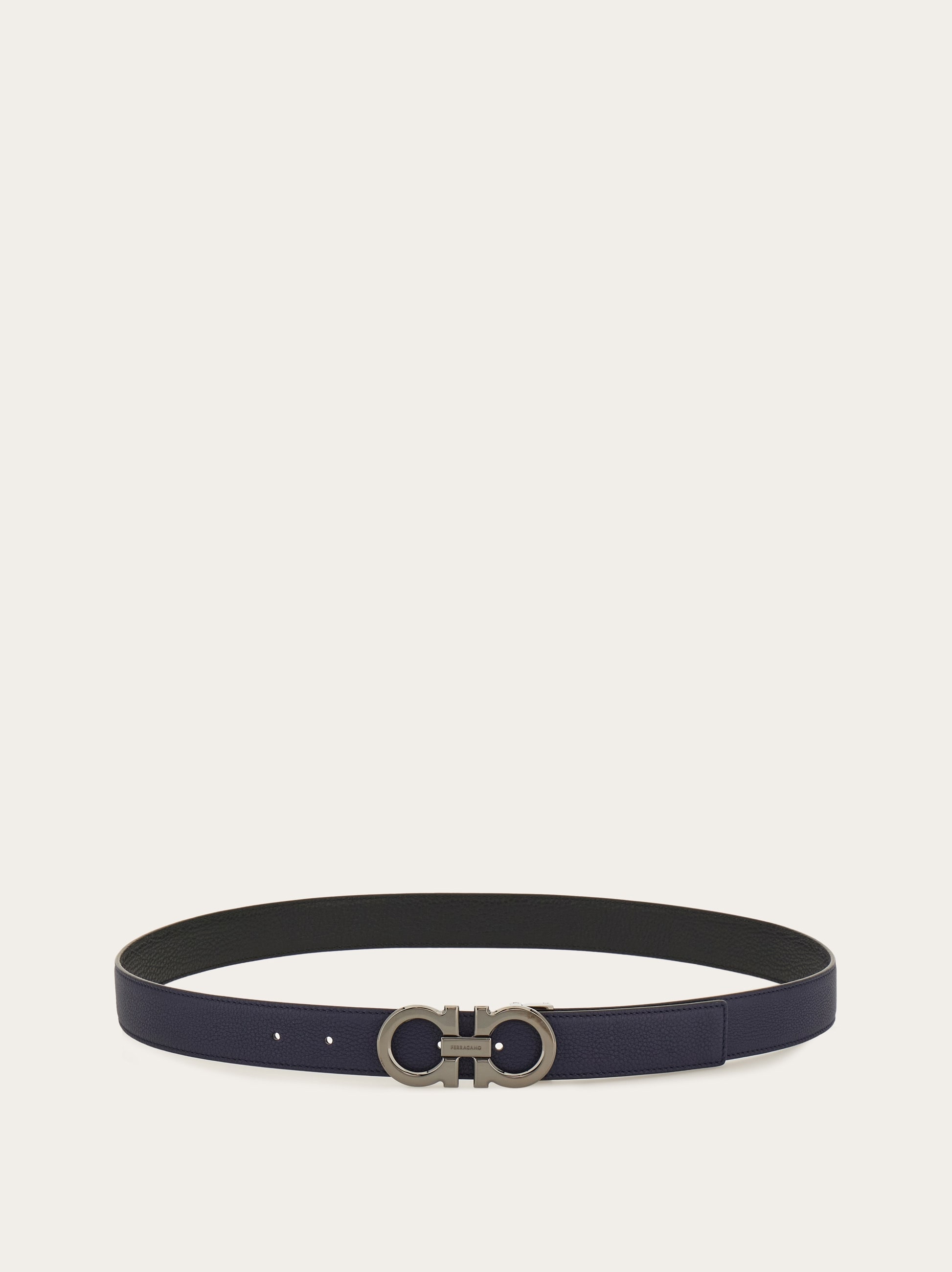 Reversible and adjustable Gancini belt - Men | Ferragamo