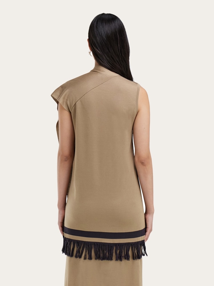 Mini dress with fringe detail Gallery image 3