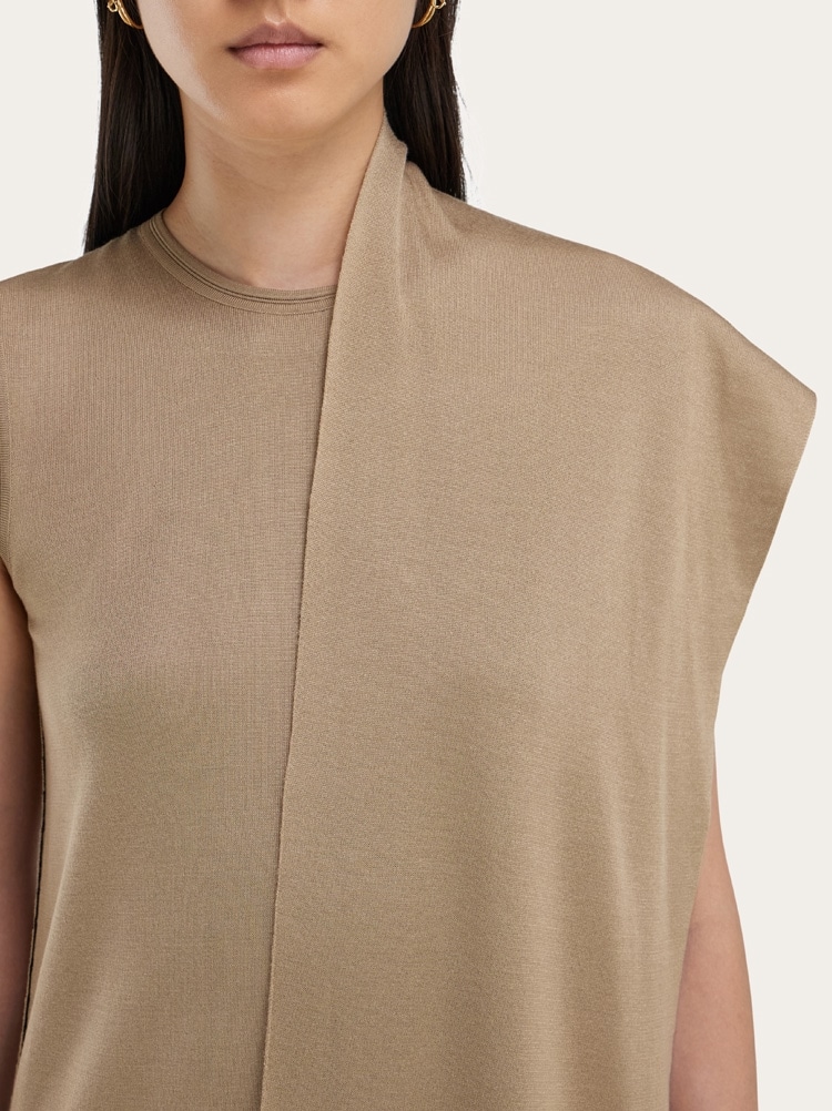 Mini dress with fringe detail Gallery image 4