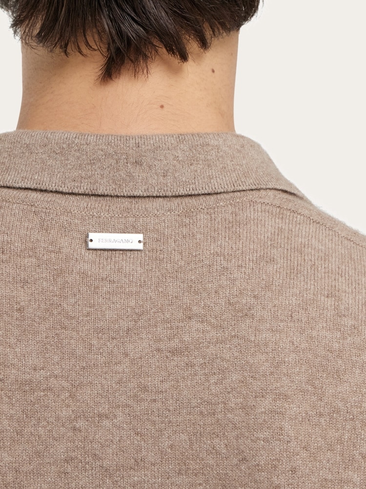 Cashmere sweater with polo collar Gallery image 5