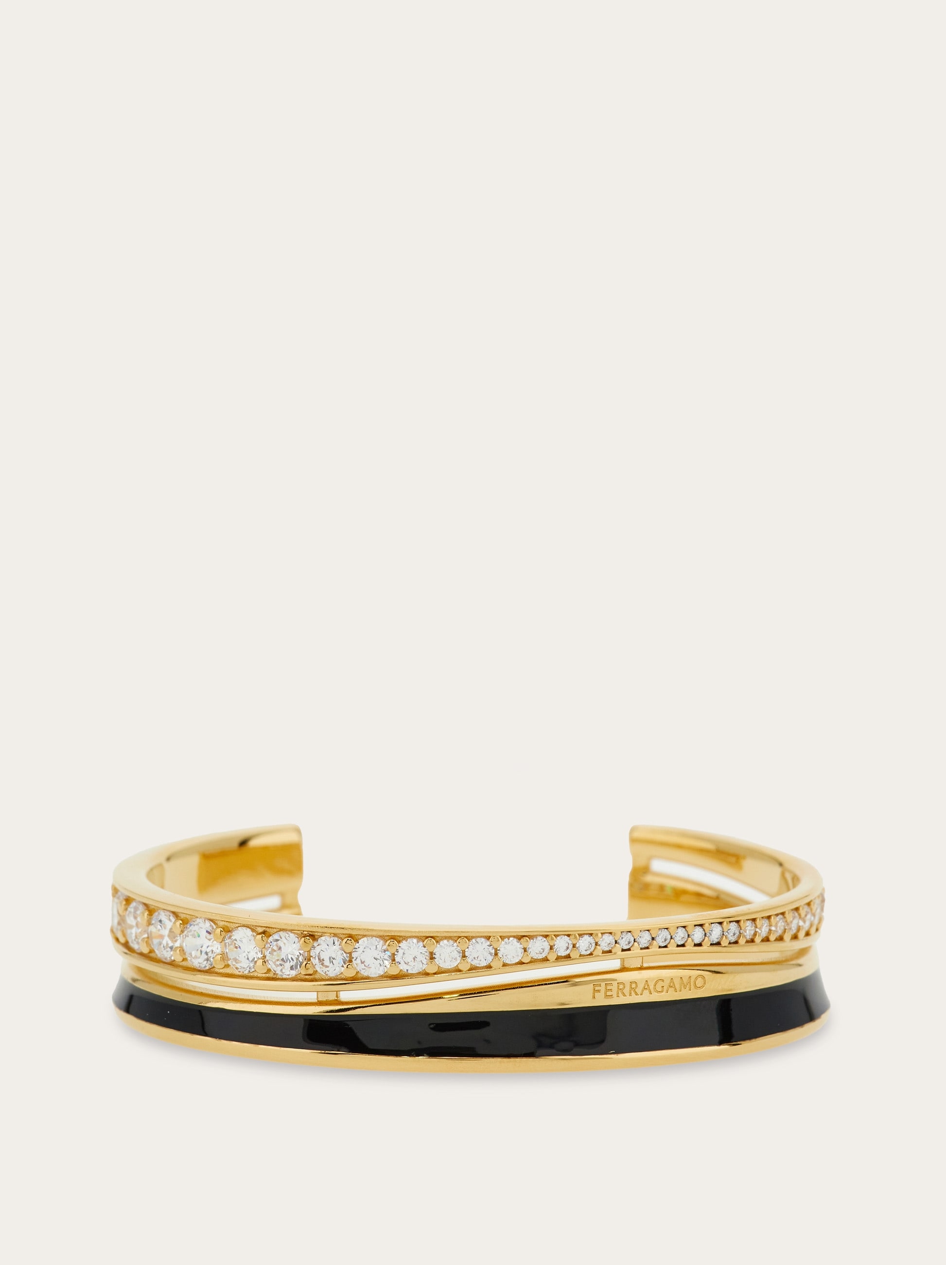 Salvatore Ferragamo ゴールドバングルブレスレット Bangle (S/M) - Women | Ferragamo