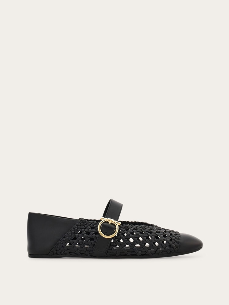 Gancini buckle ballet flat Gallery image 1