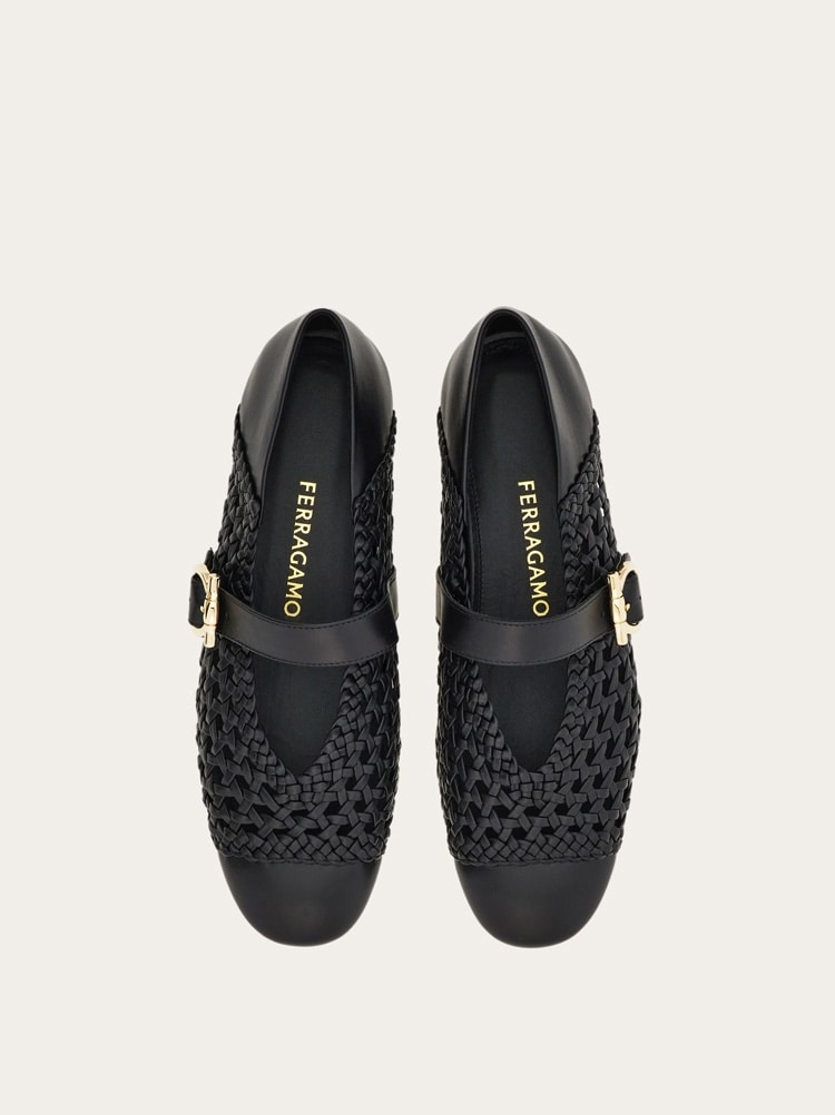 Gancini buckle ballet flat Gallery image 3