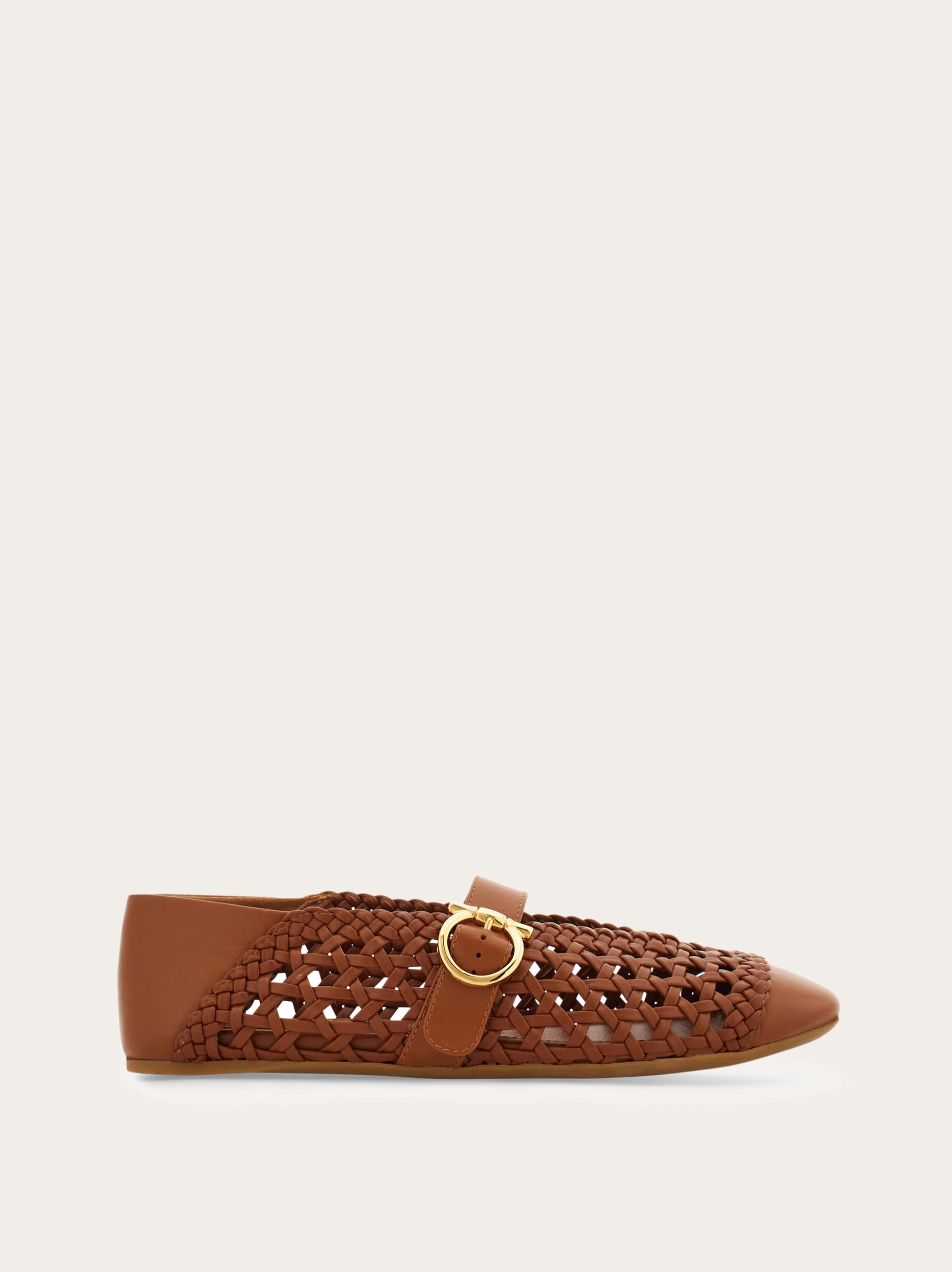 【6 1/2】 Ferragamo フラットシューズ 23.5 ヴァラ baby Gancini buckle ballet flat - Women | Ferragamo