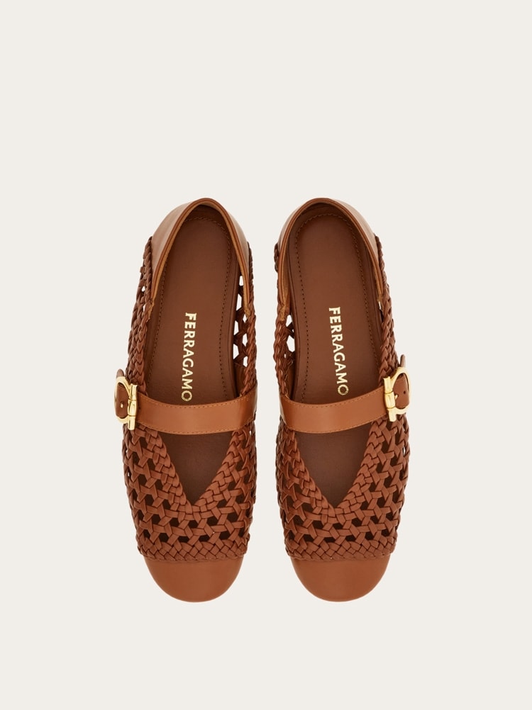 Gancini buckle ballet flat Gallery image 3