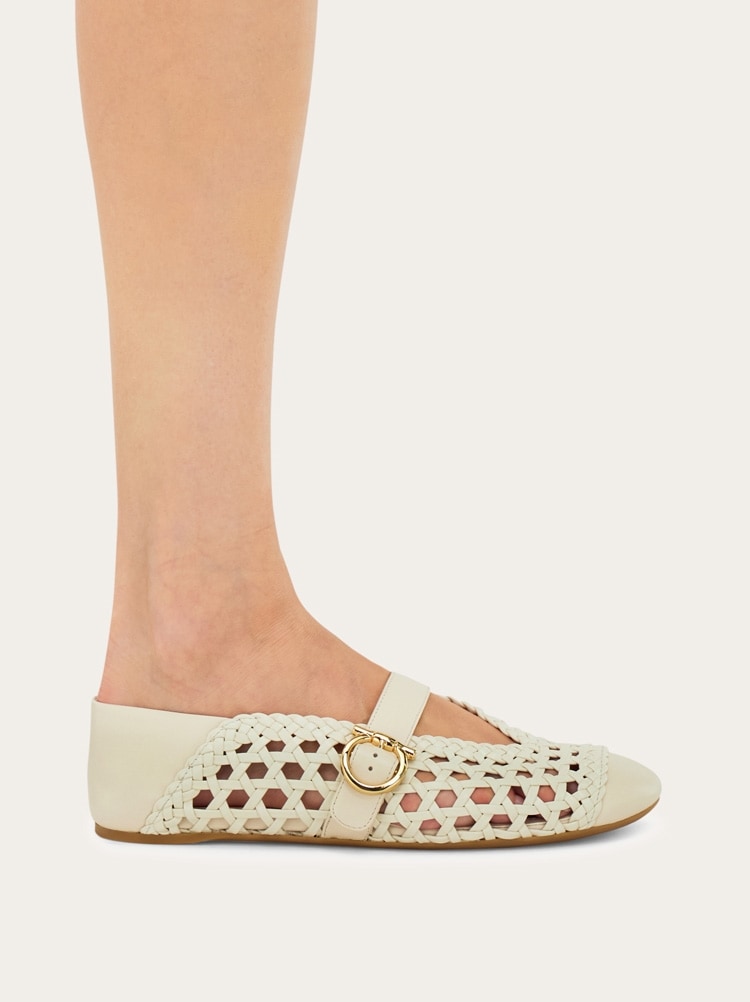 Gancini buckle ballet flat Gallery image 4
