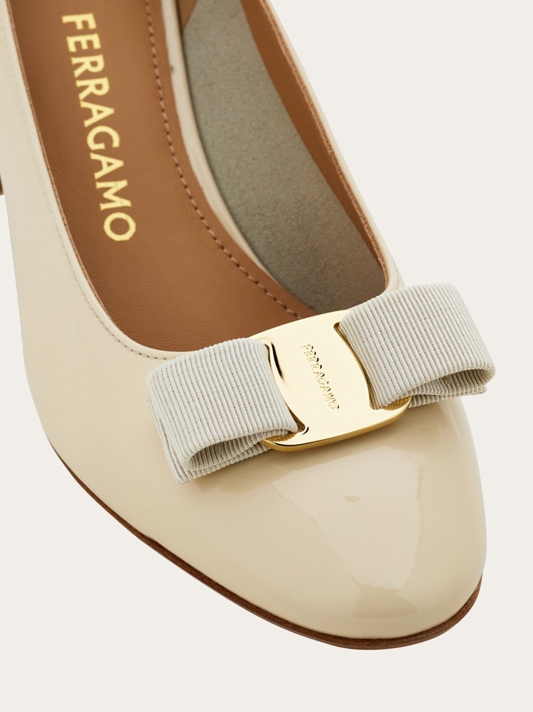 바라 보우 블록힐 펌프스 Gallery image 6