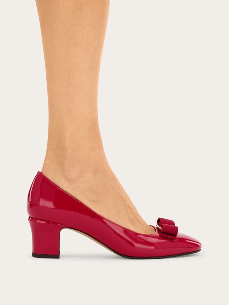 바라 보우 블록힐 펌프스 Gallery image 4
