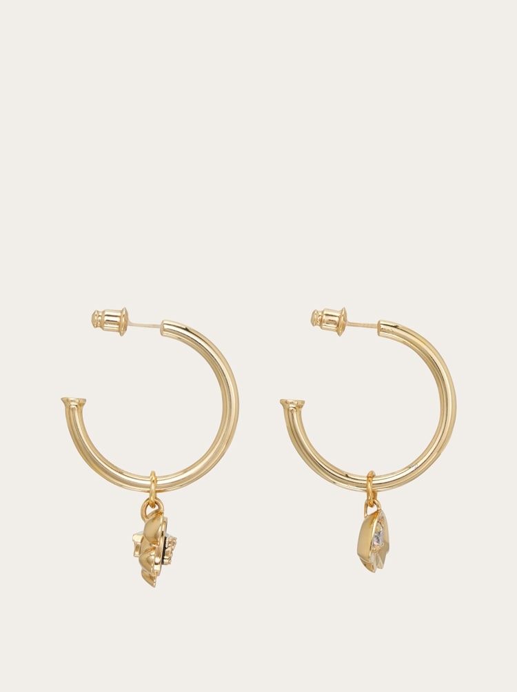 Orecchini a cerchio Charm Gancini Gallery image 3