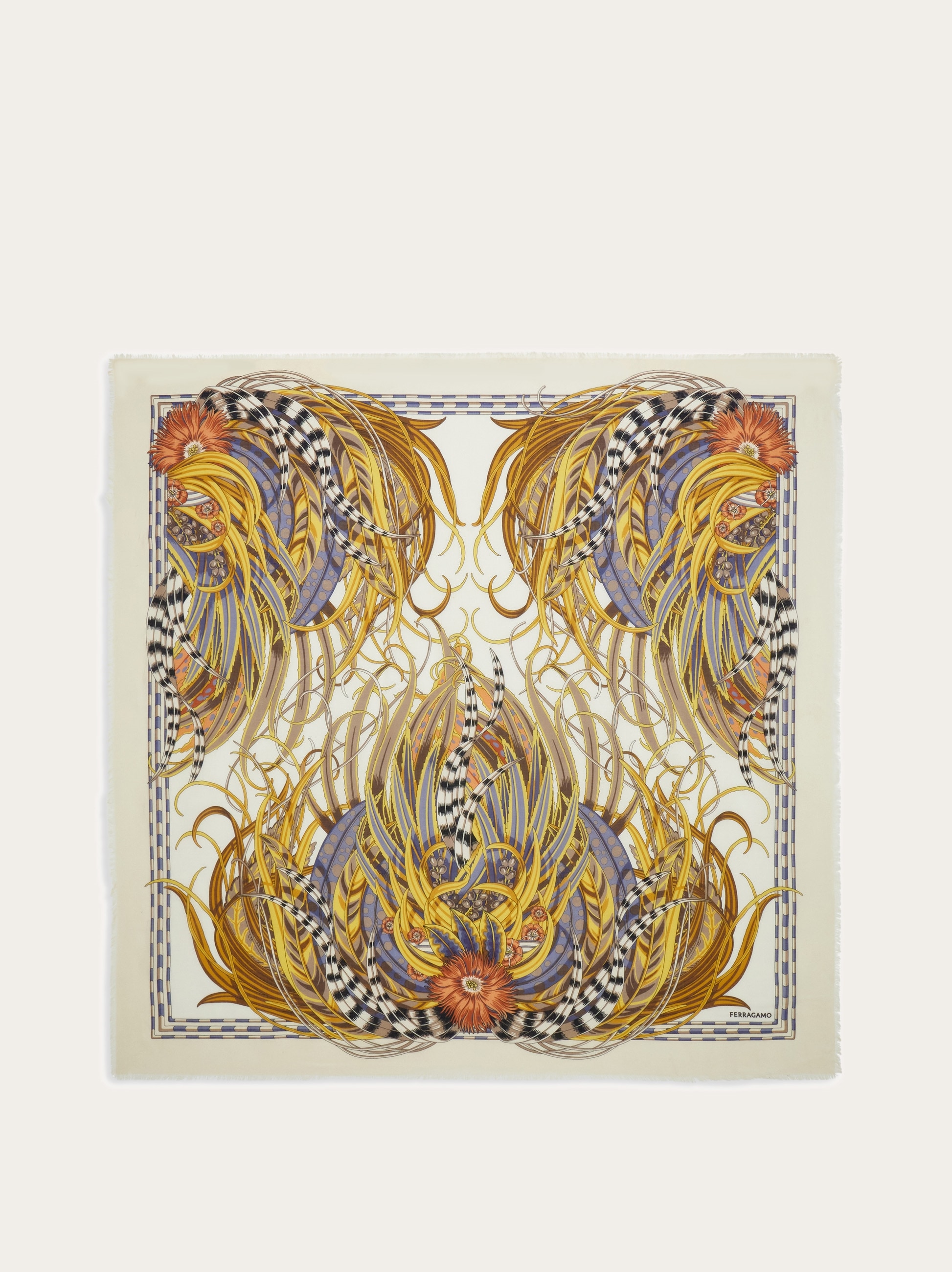 Rooster print shawl - Women | Ferragamo