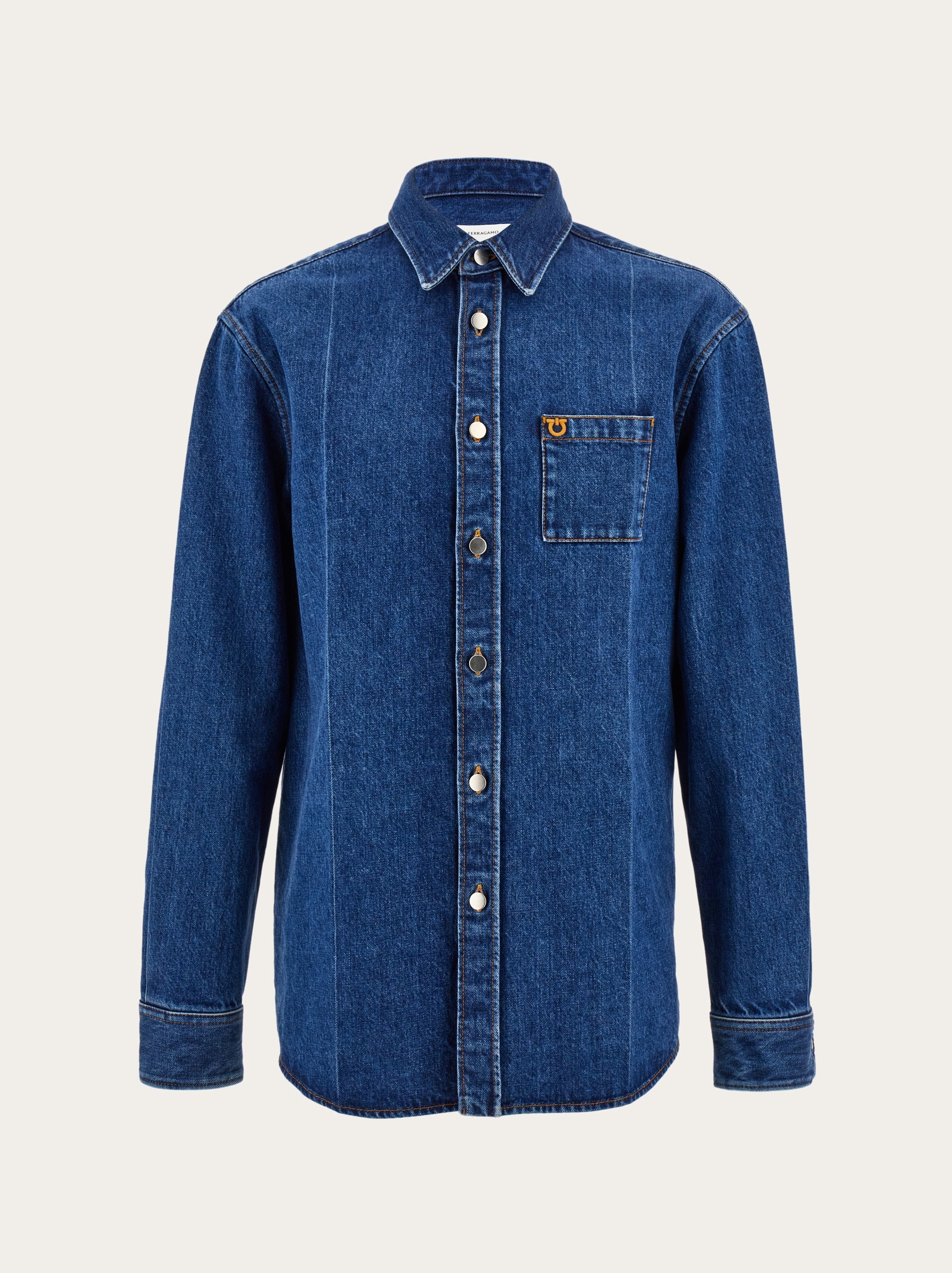 美品Ferragamoシャツ Ferragamo Monogram shirt - Men | Ferragamo