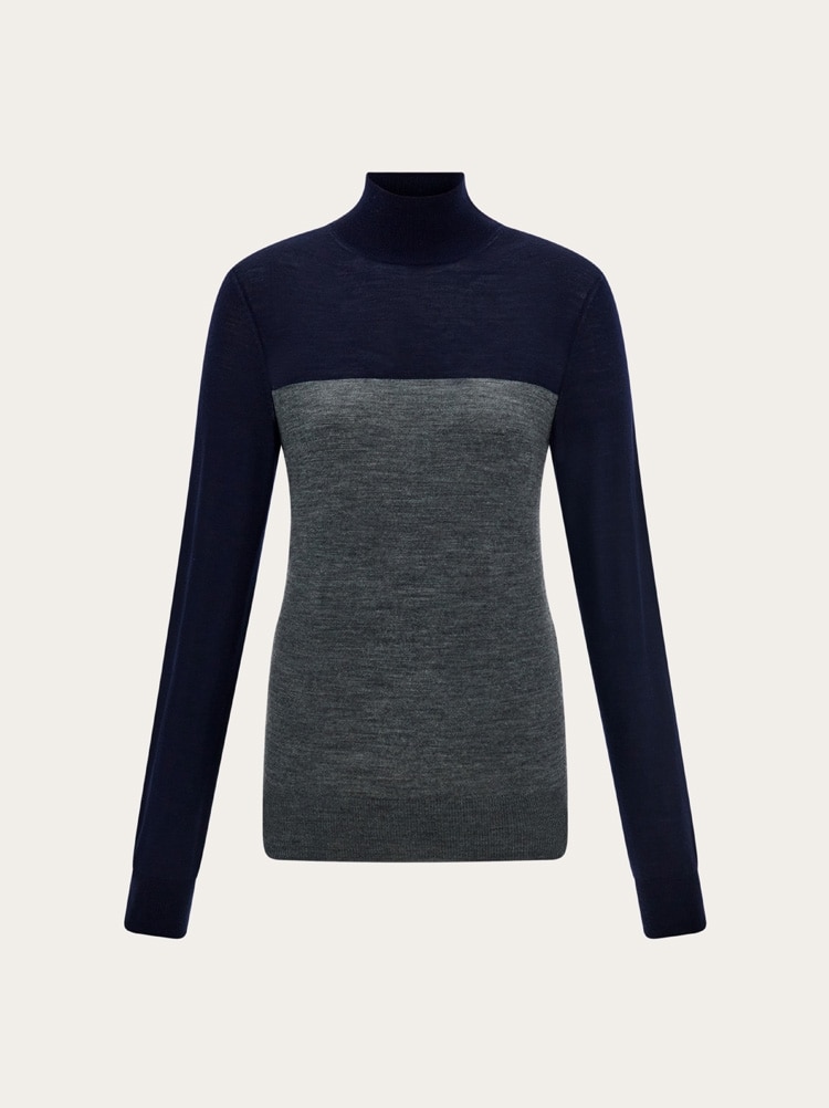 バイカラー ニット Gallery image 1