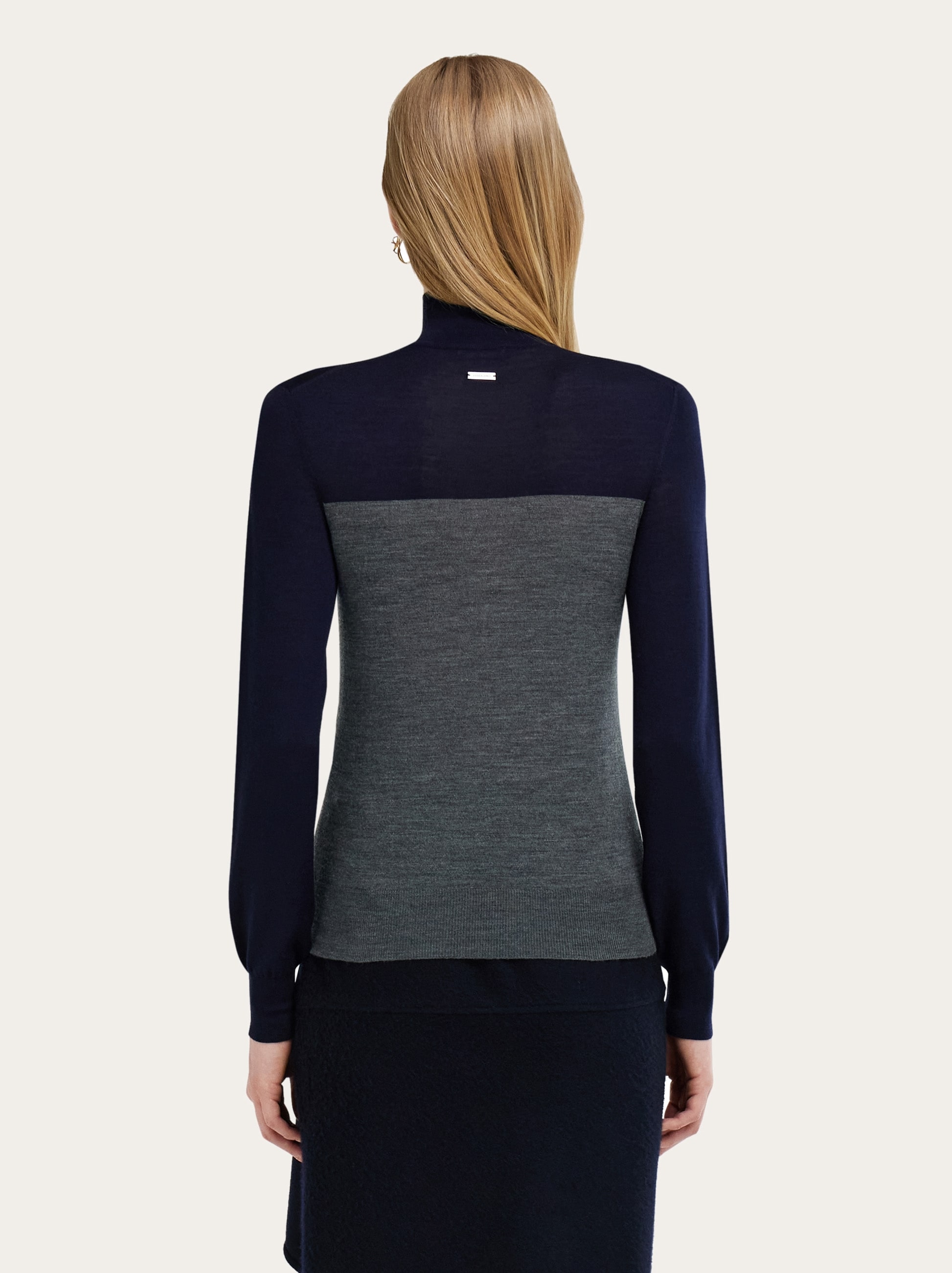 Two tone turtleneck - Women | Ferragamo
