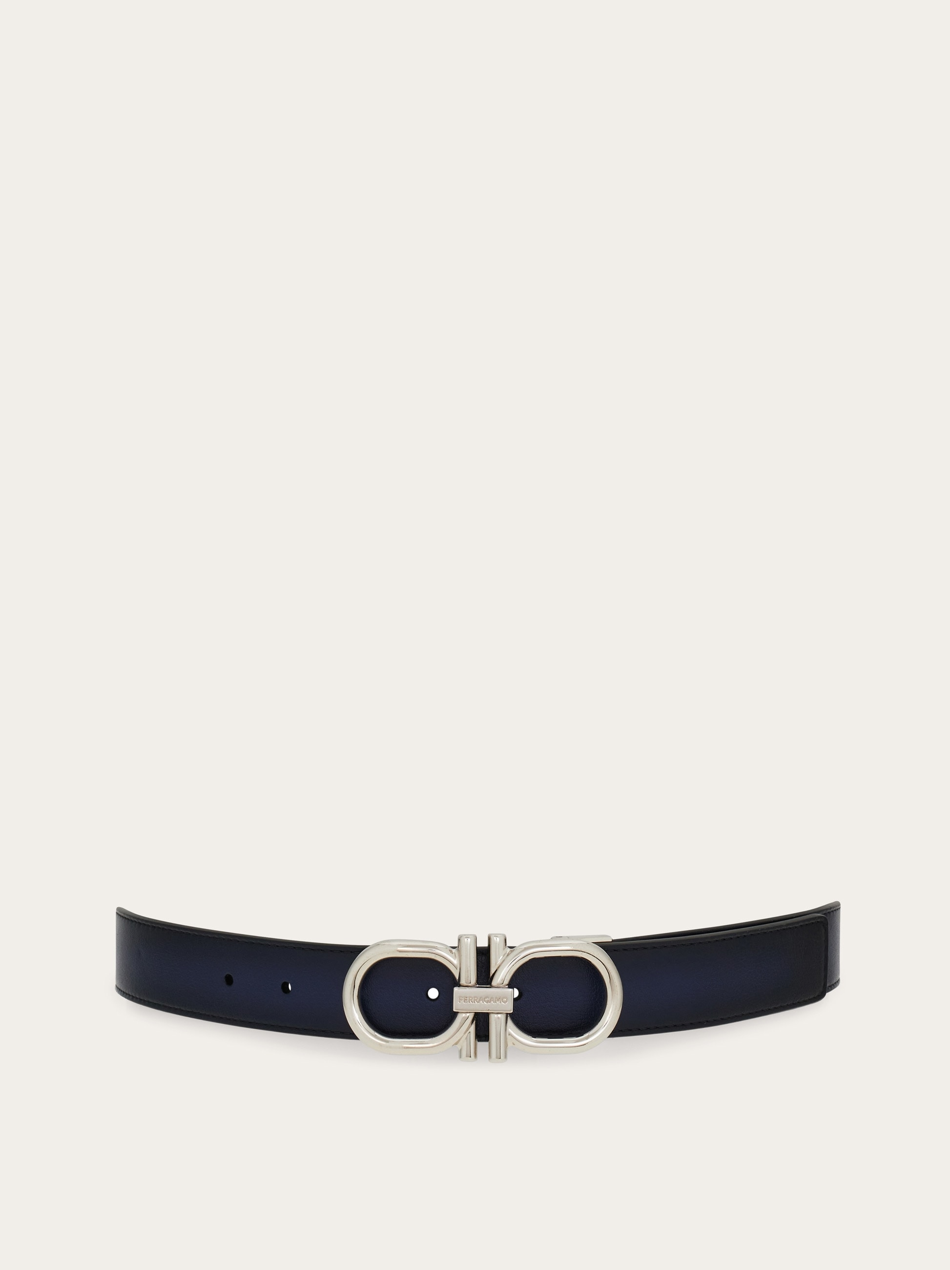 Salvatore Ferragamo ネイビー ベルト Adjustable Gancini belt - Men | Ferragamo