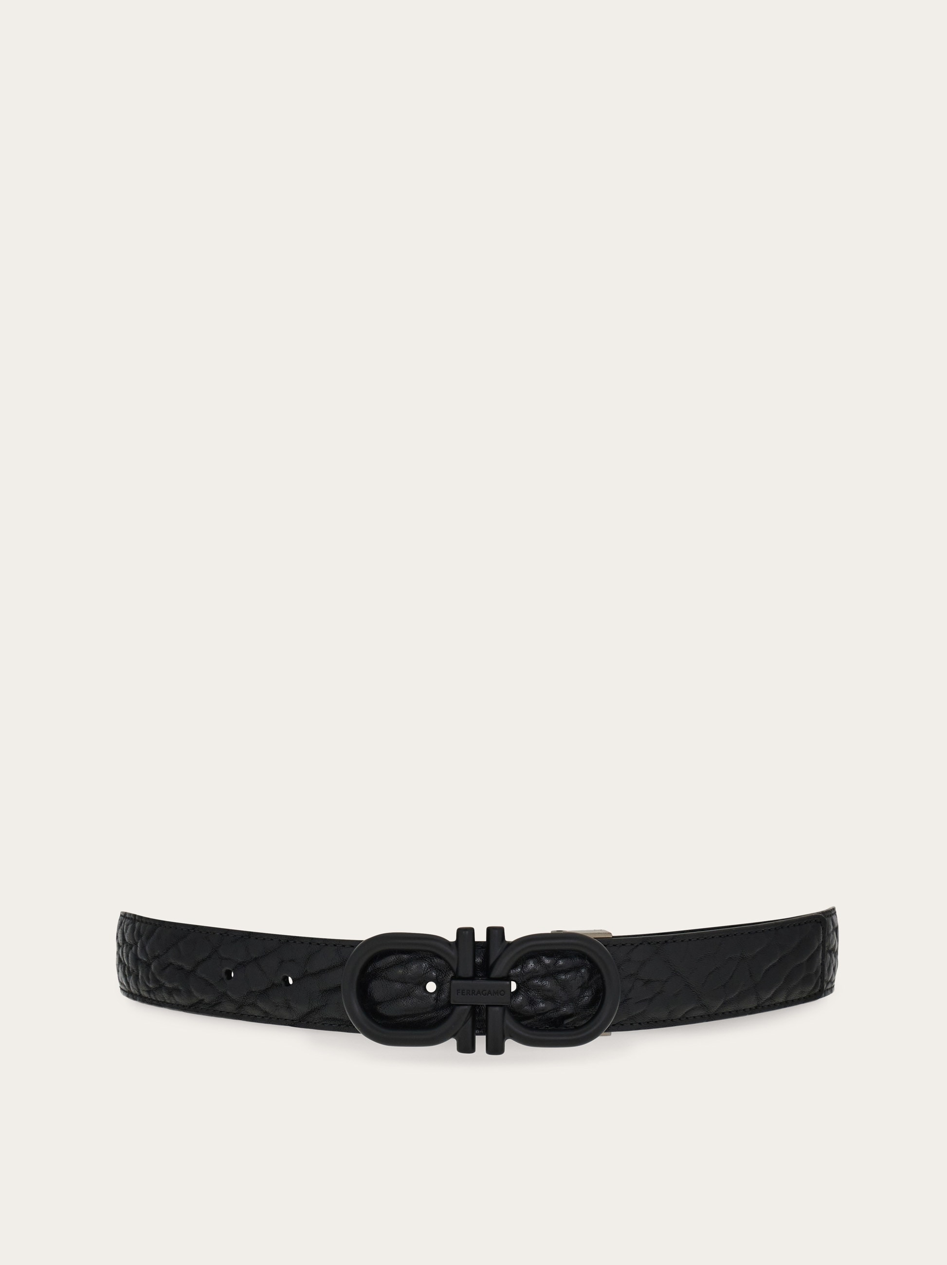 Reversible and adjustable Gancini belt - Men | Ferragamo