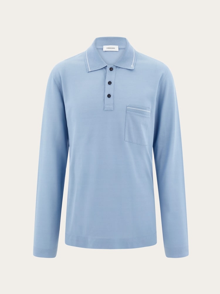 Long sleeved polo shirt Gallery image 1