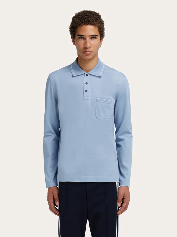 Long sleeved polo shirt Gallery image 2