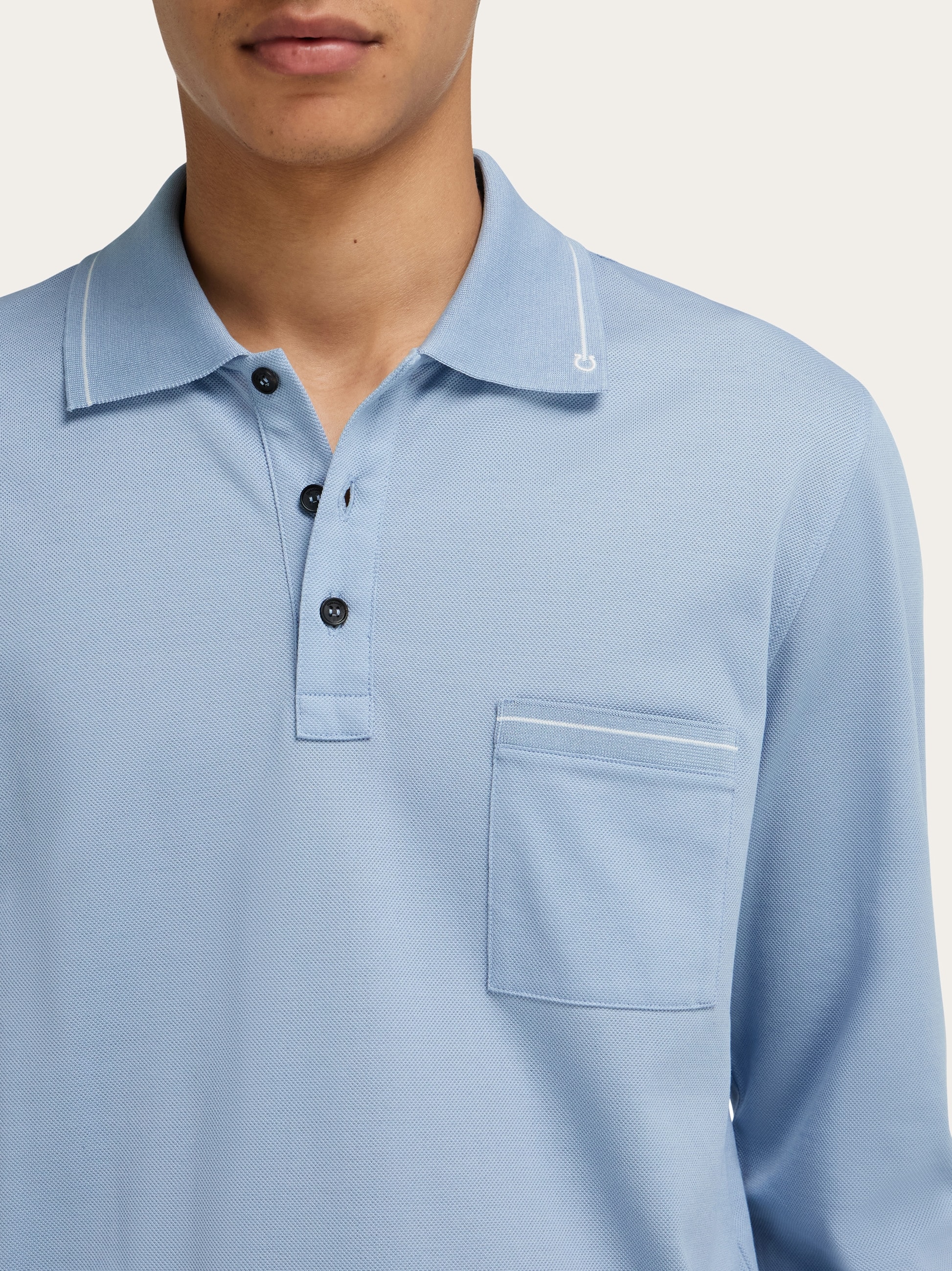 salvatore ferragamo dress shirt Ferragamo Men Slim Fit Shirt Blue