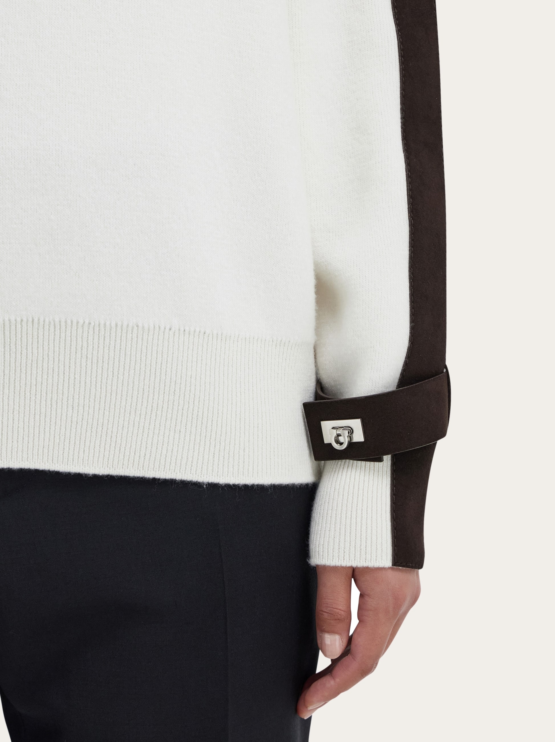 Pull ras du cou brodé en mélange de laine Next | La Redoute