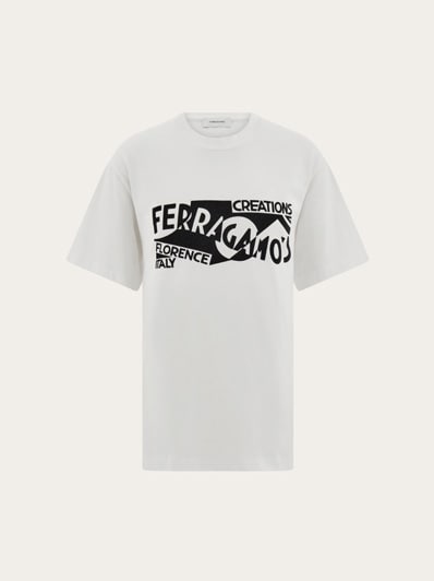 新品★FERRAGAMO★正規品フェラガモ　ロゴTシャツ unisex男女兼用 コットン Tシャツ - メンズ | Ferragamo