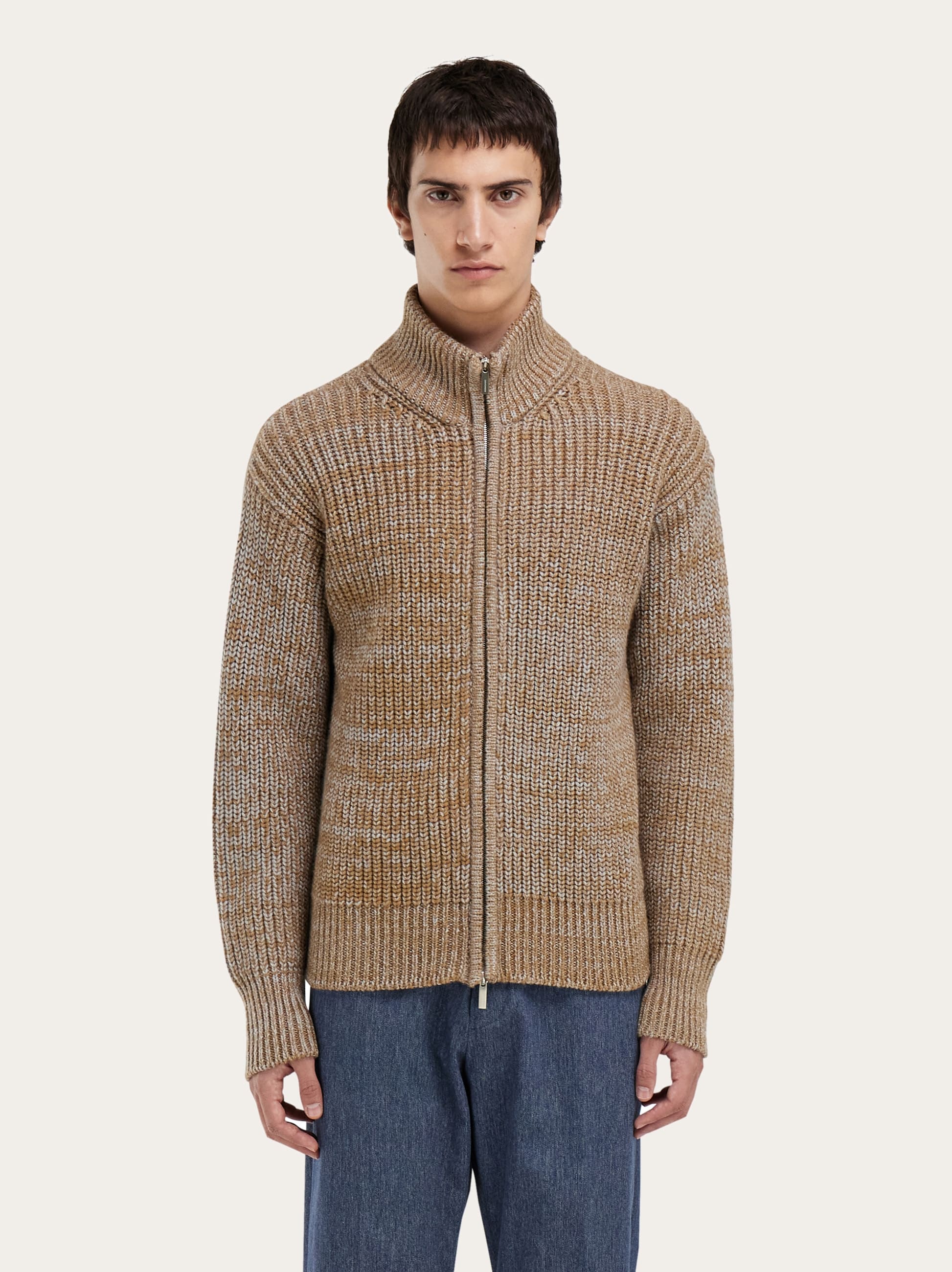 High neck cardigan - Men | Ferragamo