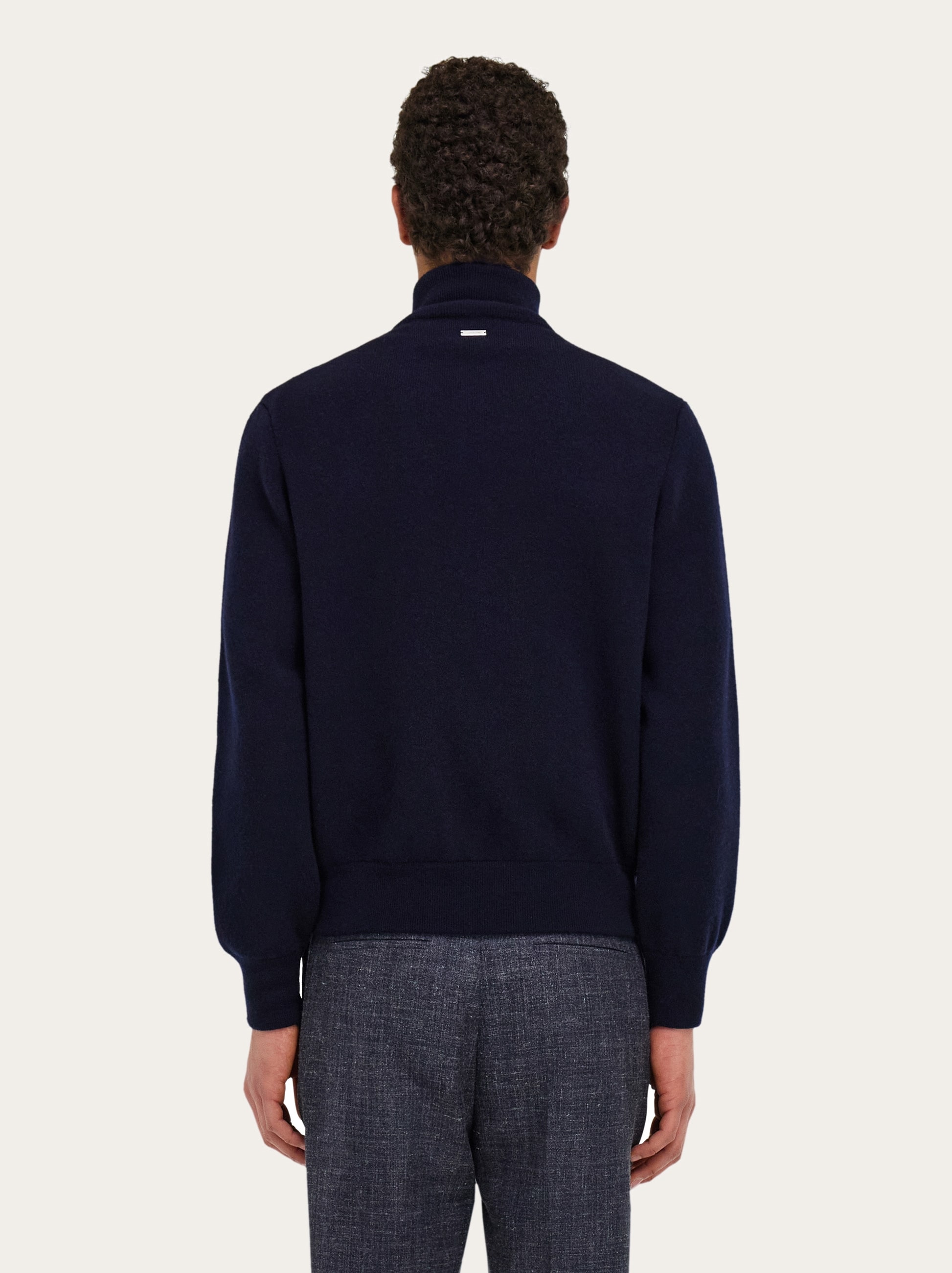 Suede blouson with knitted details - Men | Ferragamo