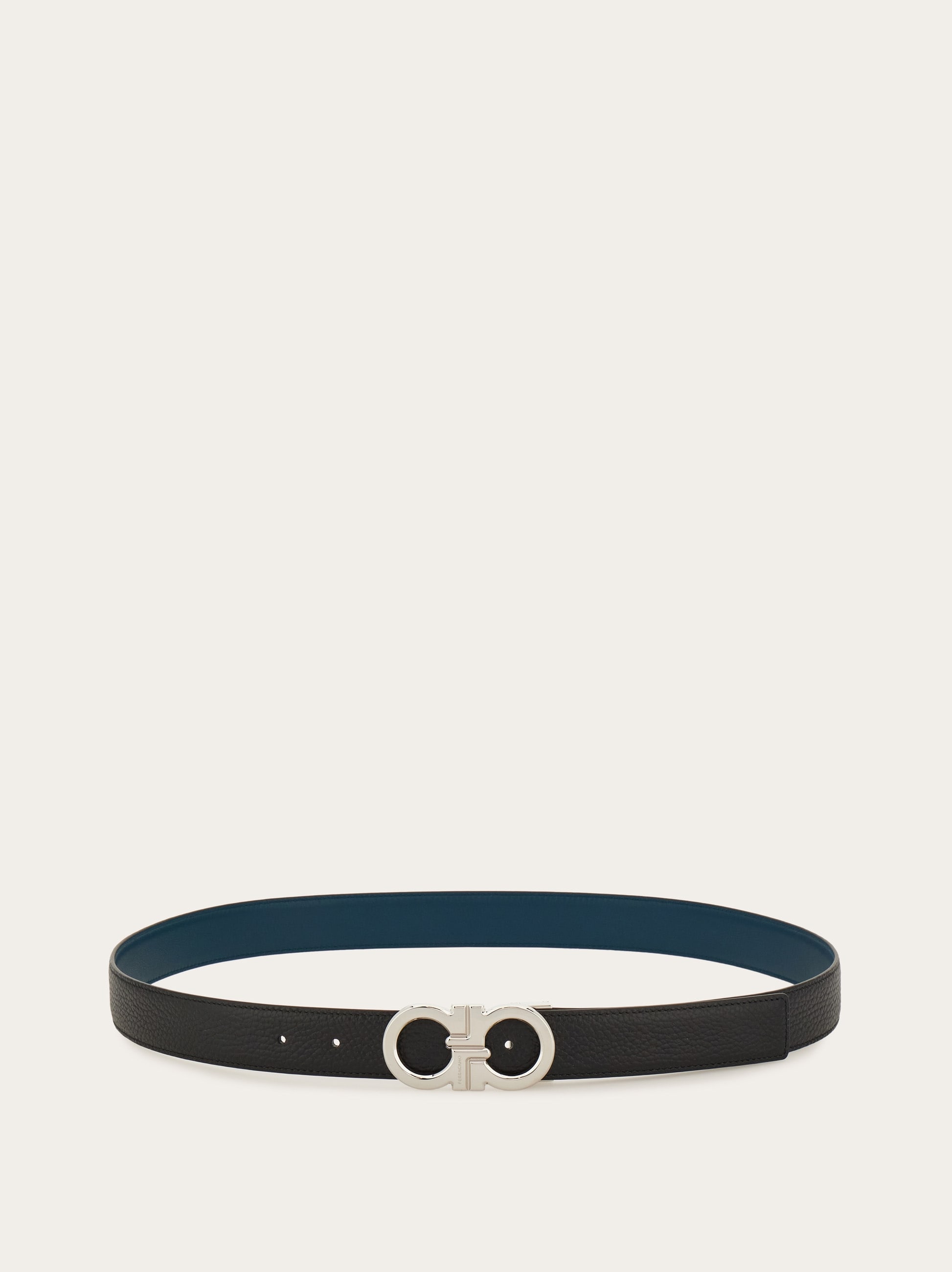Reversible and adjustable Gancini belt - Men | Ferragamo