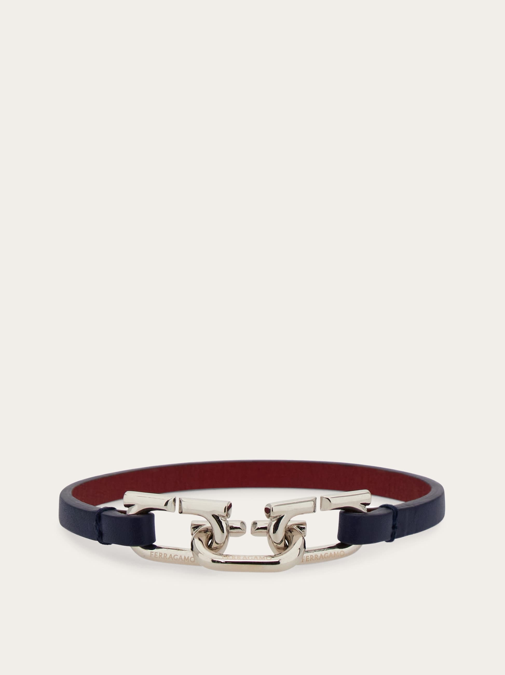 Bracciale bicolor Gancini - Men | Ferragamo
