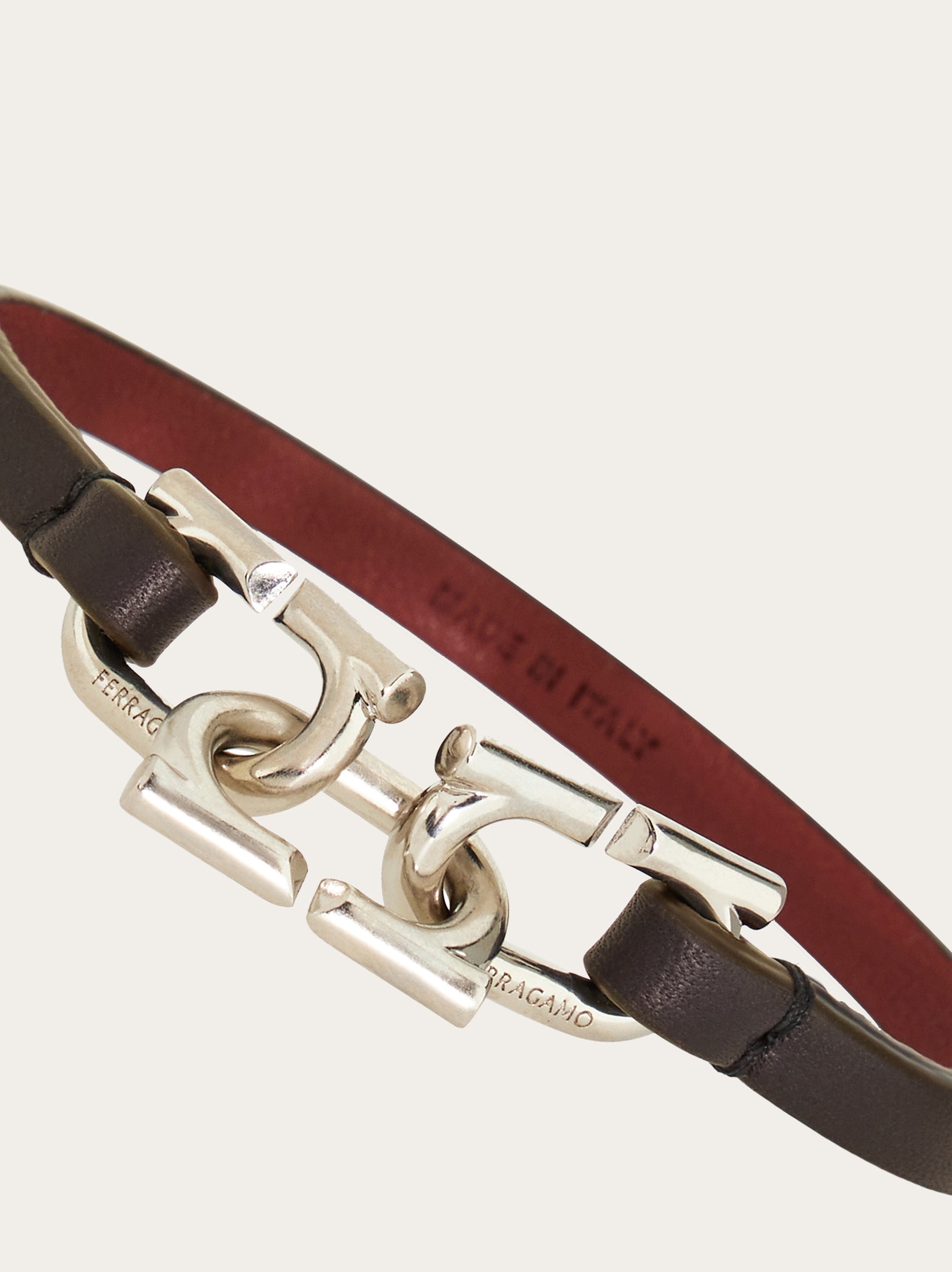 Bicolor Gancini bracelet - Men | Ferragamo