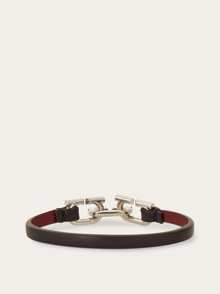 Bicolor Gancini bracelet Gallery image 4