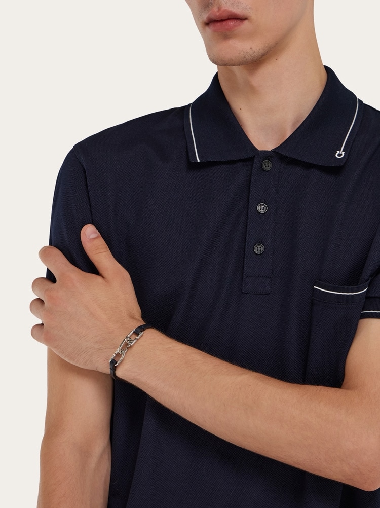 Bicolor Gancini bracelet Gallery image 3