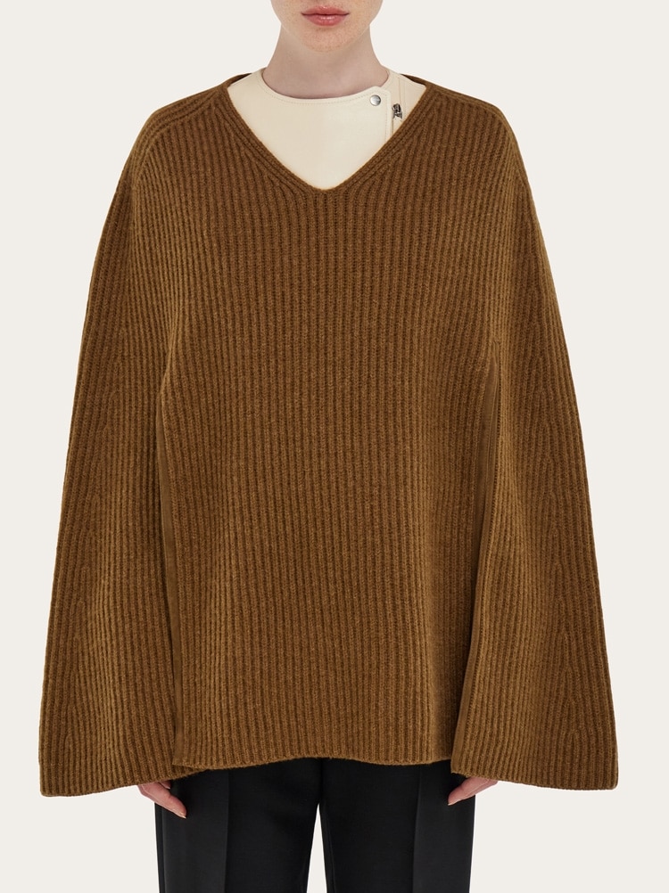 Cashmere blend cape Gallery image 3