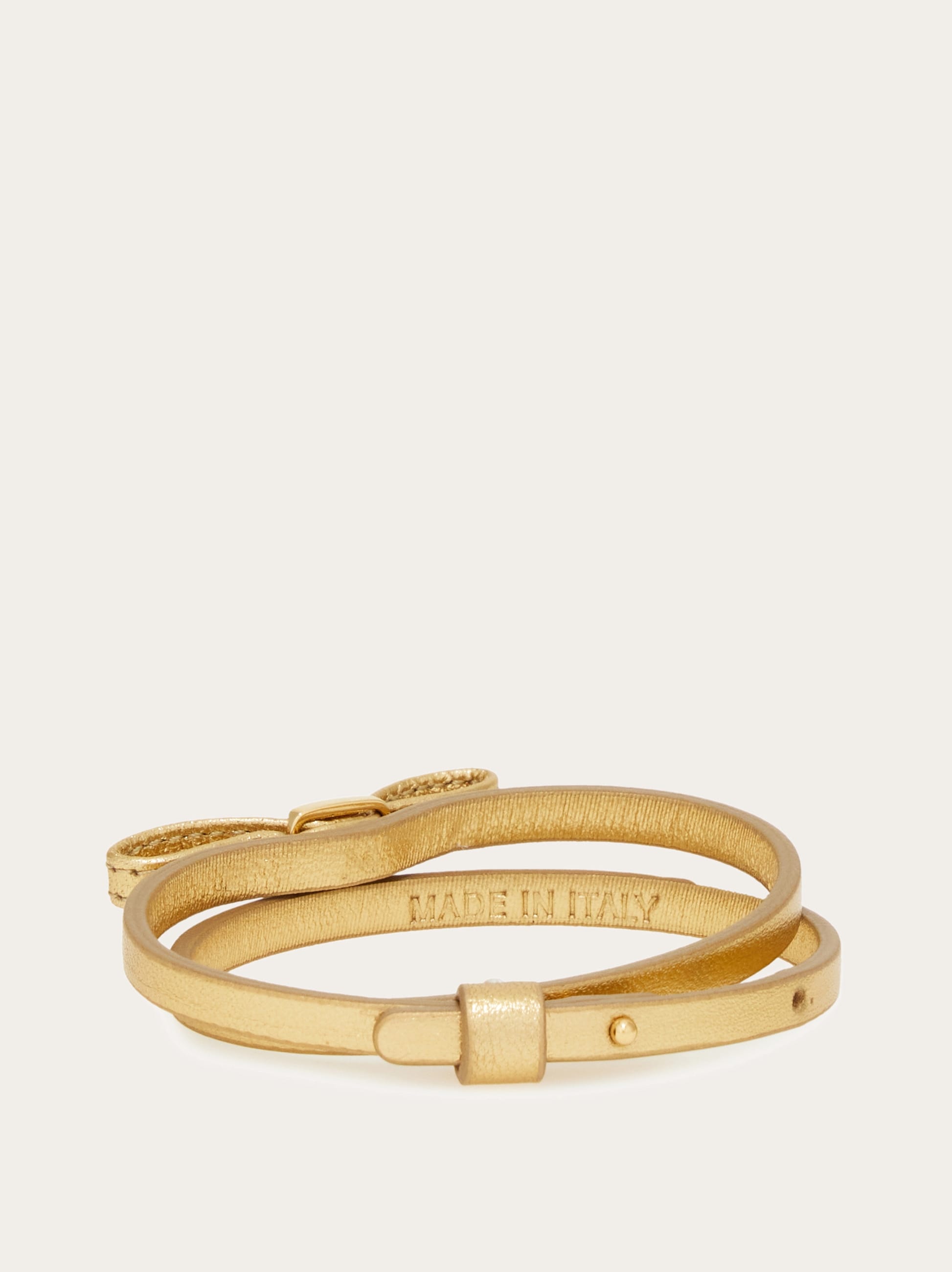 Salvatore Ferragamo 編み込み ブレスレット Ferragamo レザー ブレスレット | ブラウン | FARFETCH JP