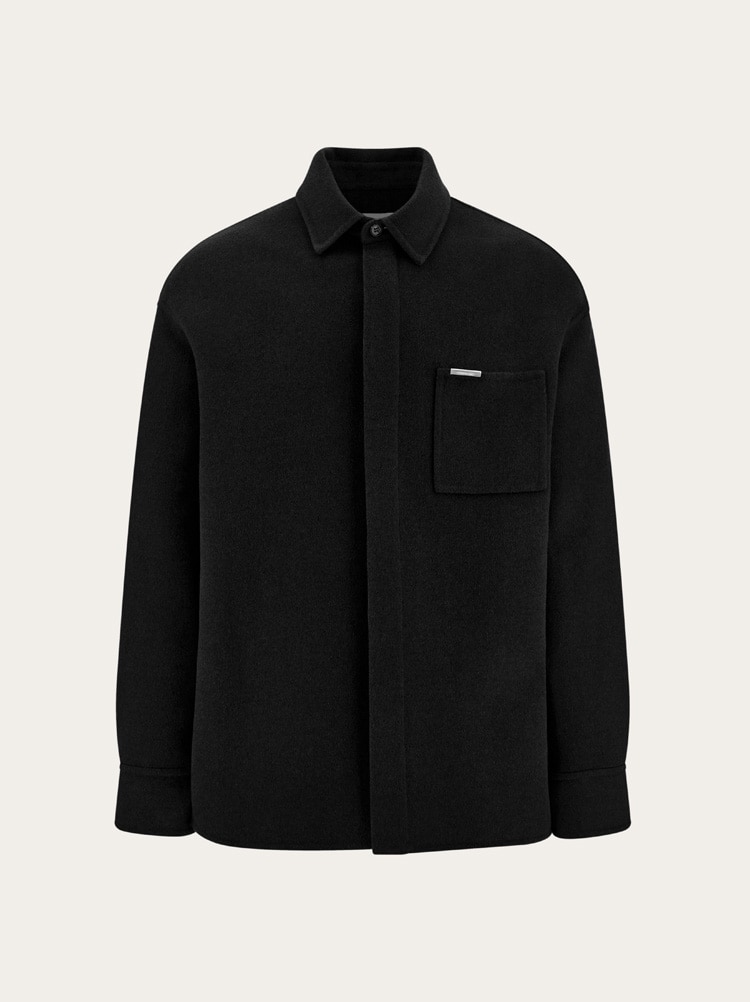 Sobrecamisa de mezcla de cachemira Gallery image 1