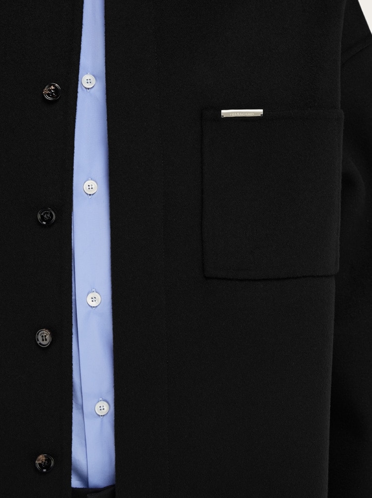 Sobrecamisa de mezcla de cachemira Gallery image 7