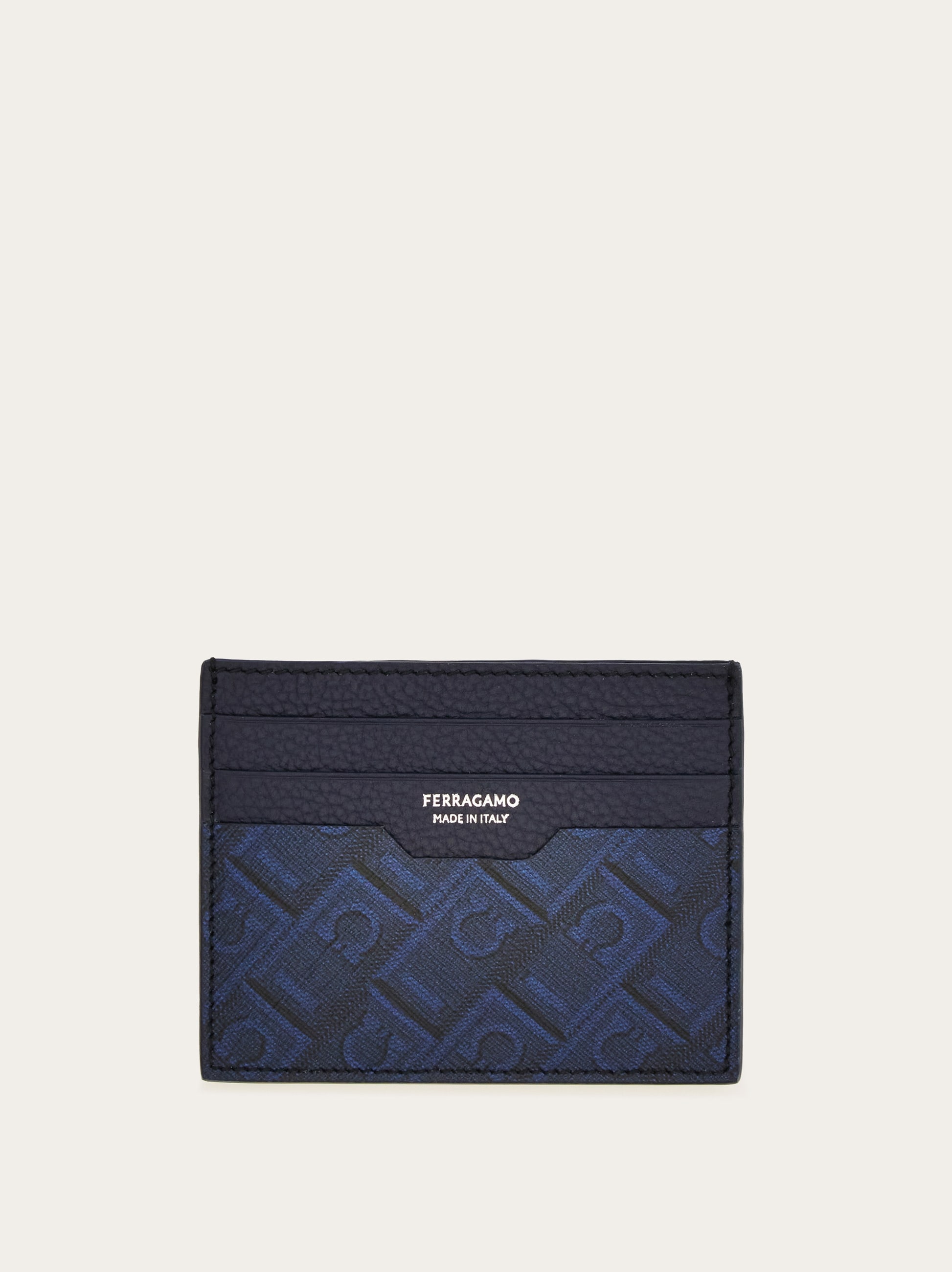 Ferragamo Monogram credit card holder - Men | Ferragamo