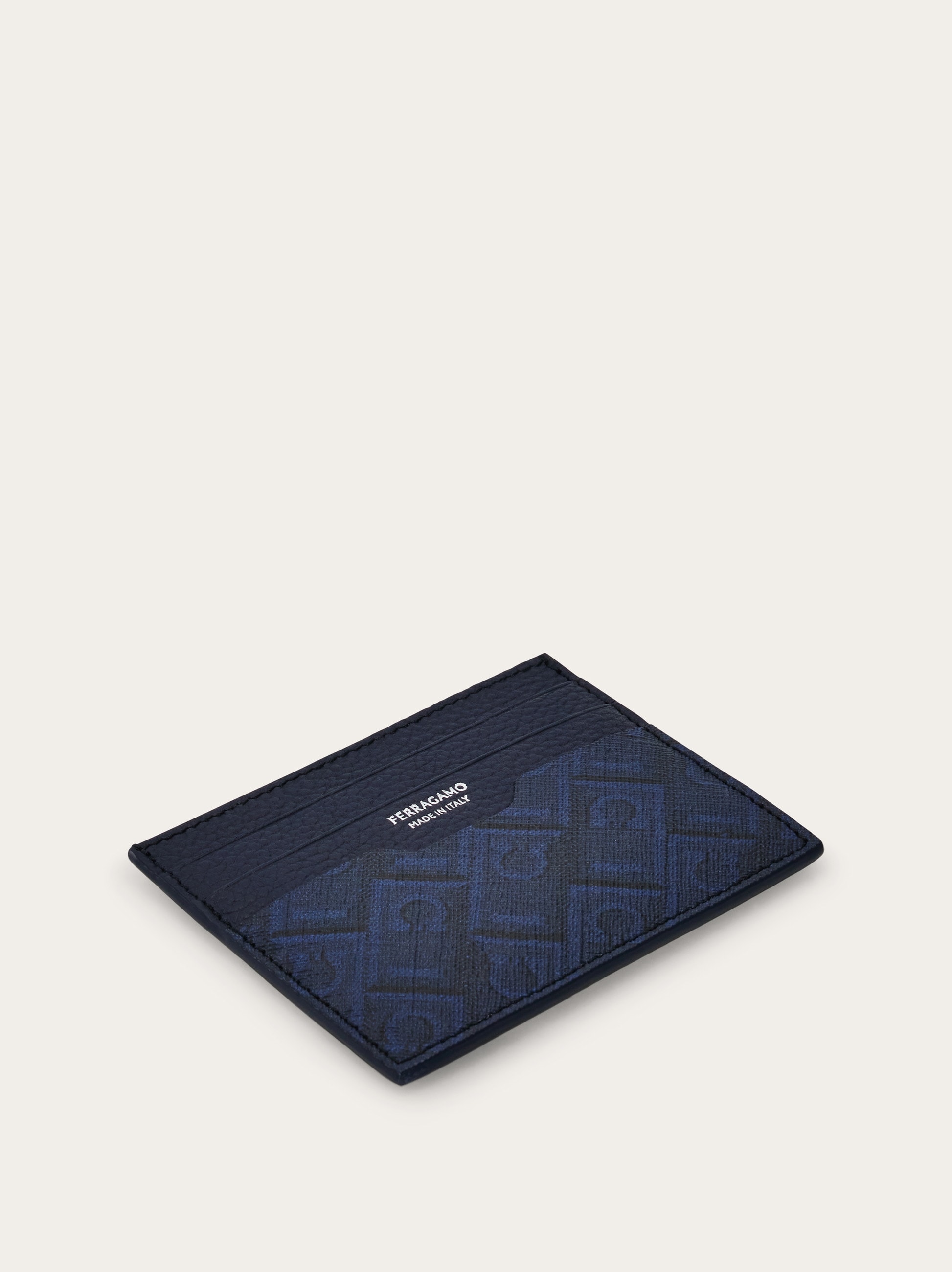 Ferragamo Monogram credit card holder - Men | Ferragamo