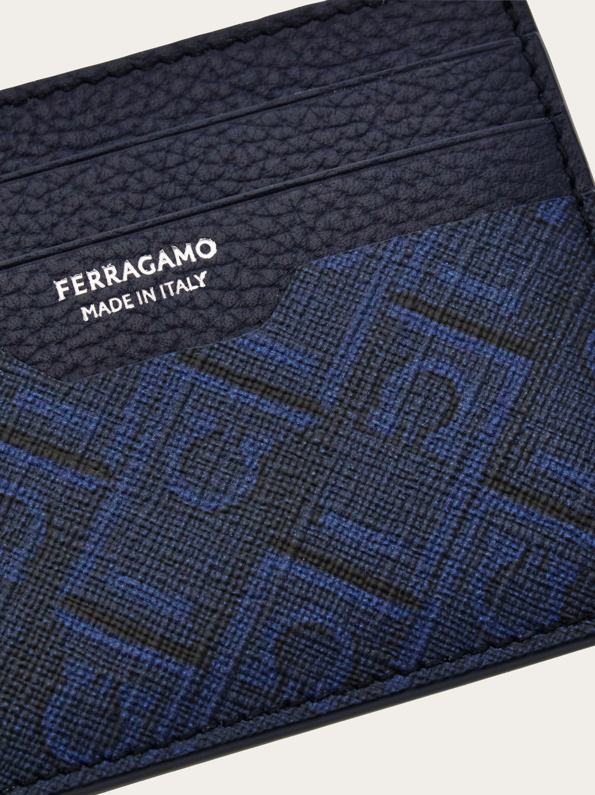 Ferragamo Monogram credit card holder - Men | Ferragamo