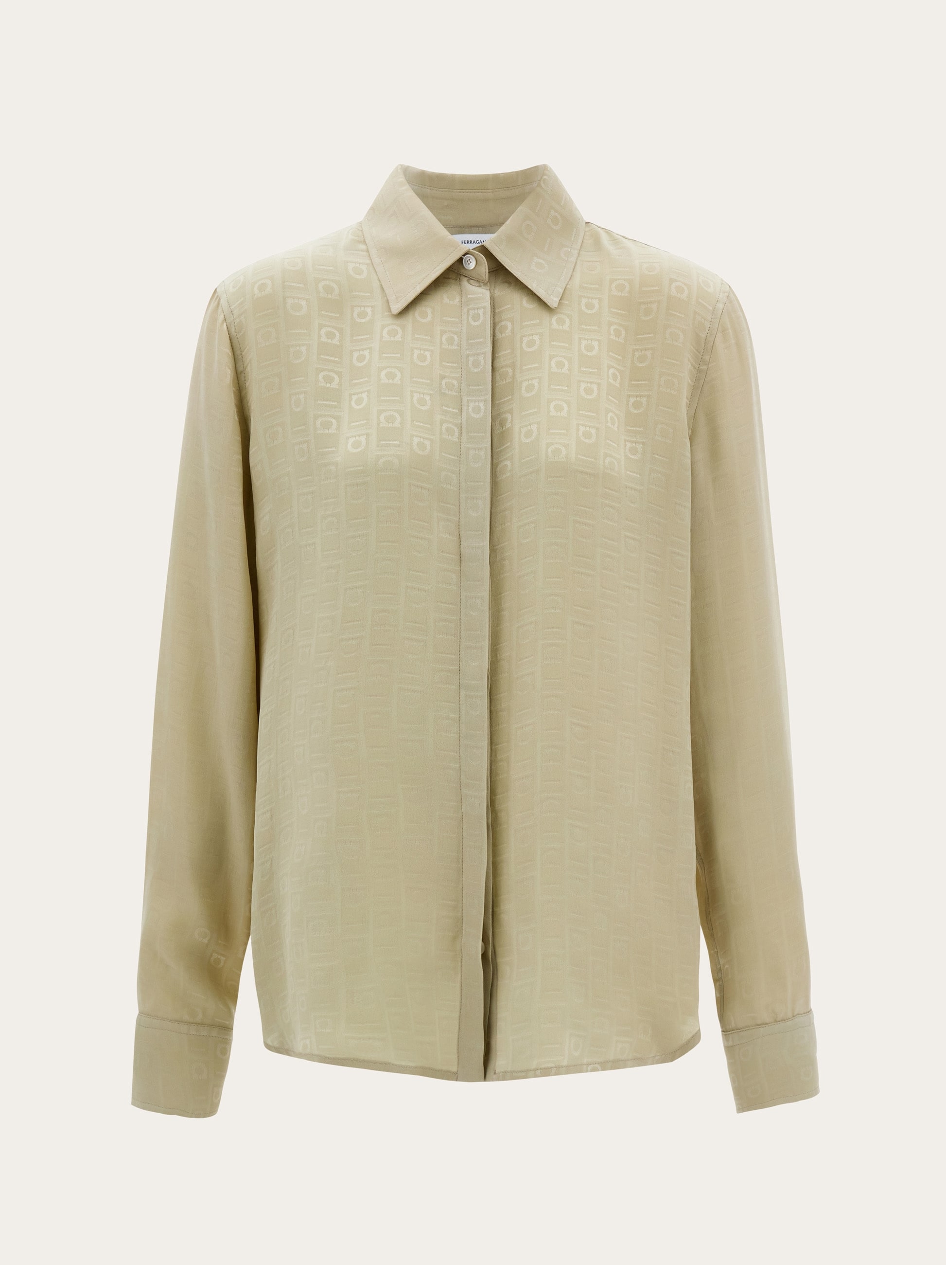 Ferragamo Monogram silk shirt - Women | Ferragamo