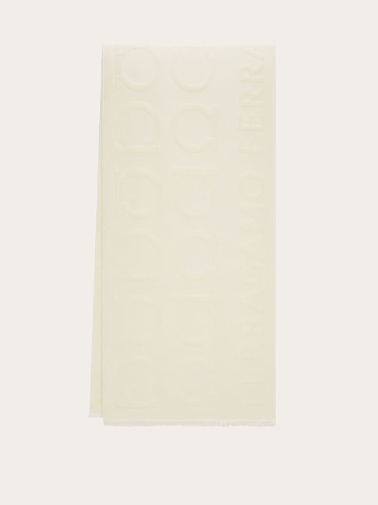 Gancini jacquard scarf Gallery image 1