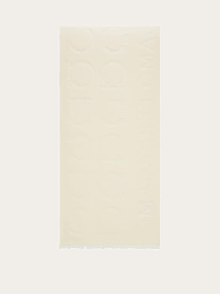 Gancini jacquard scarf Gallery image 4